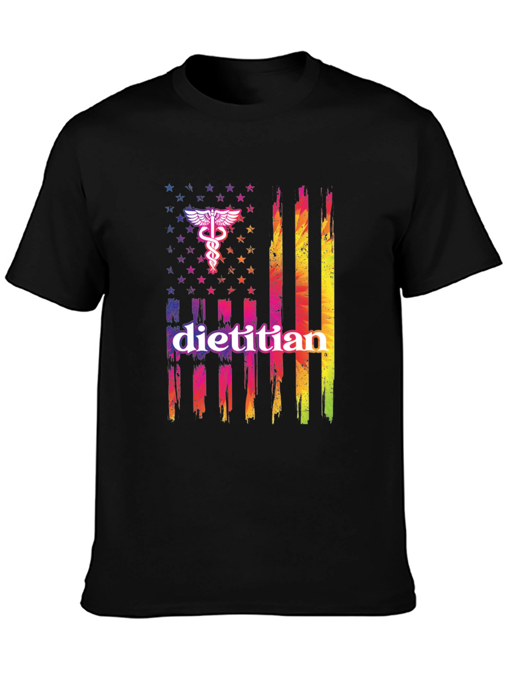 Dietitian American Flag Graphic Tee