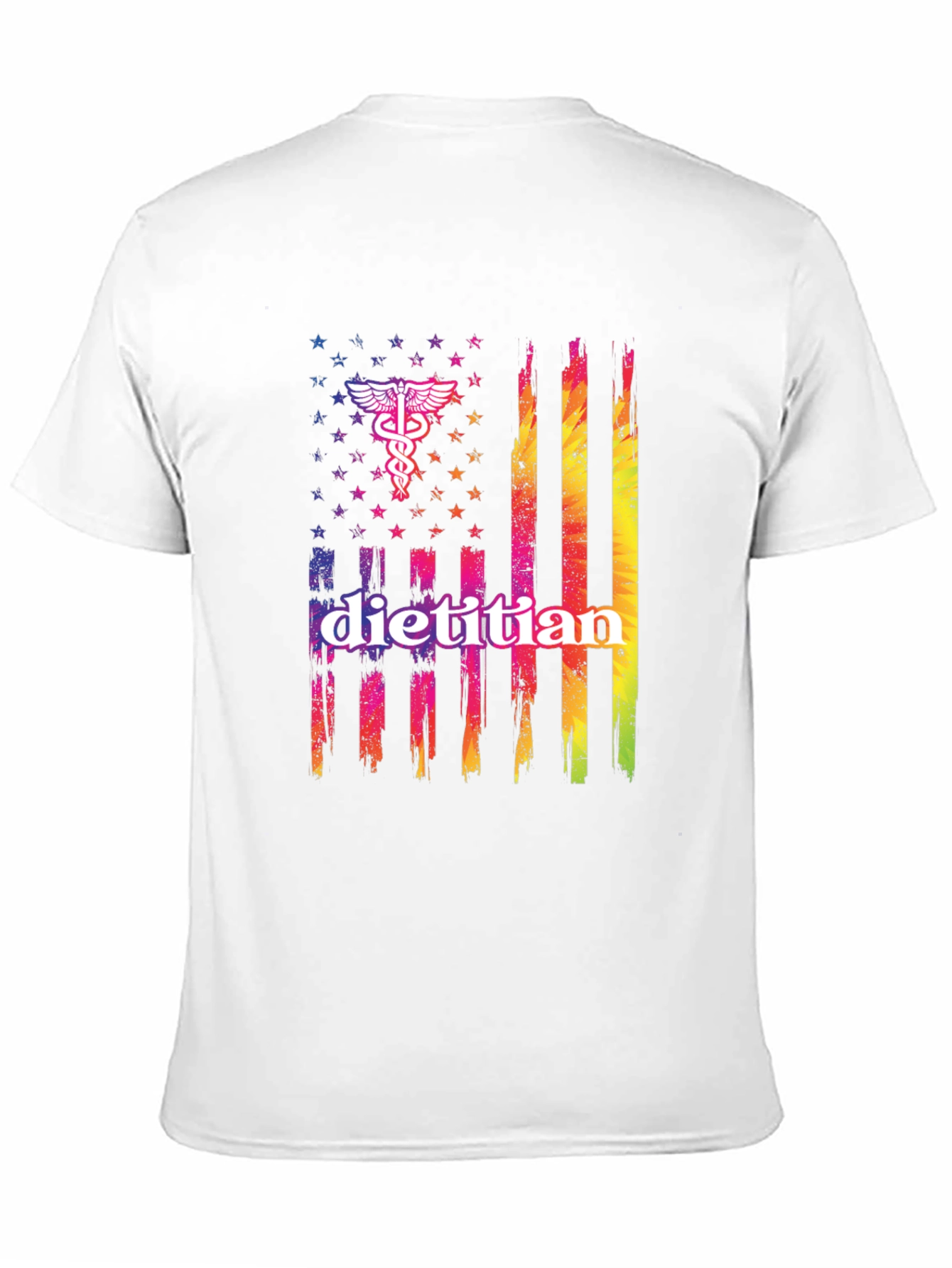 Dietitian American Flag Graphic Tee