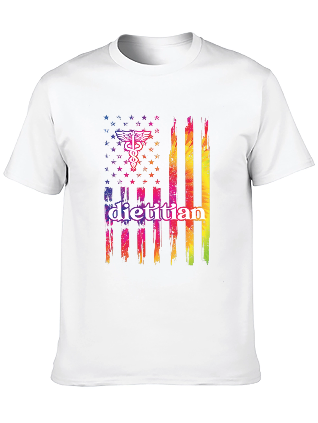 Dietitian American Flag Graphic Tee