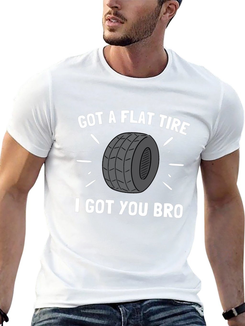 Got a Flat Tire Bro T-Shirt