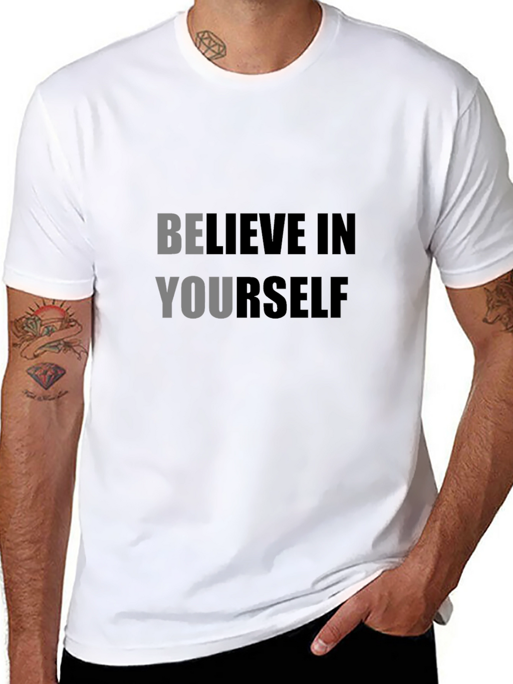 Believe In Yourself Black T-Shirt