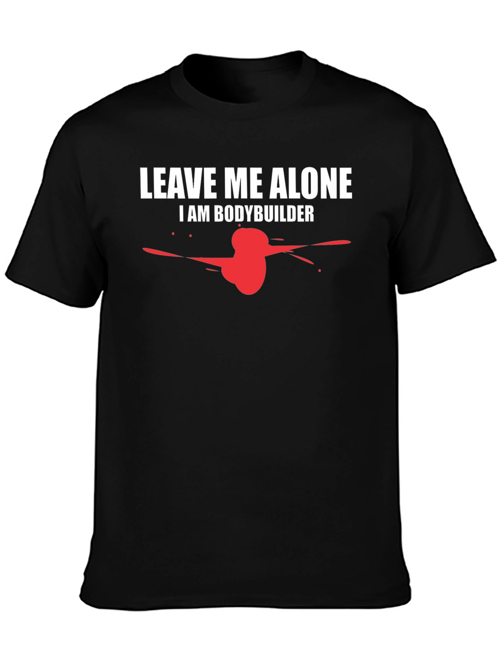 Leave Me Alone Bodybuilder Graphic Tee