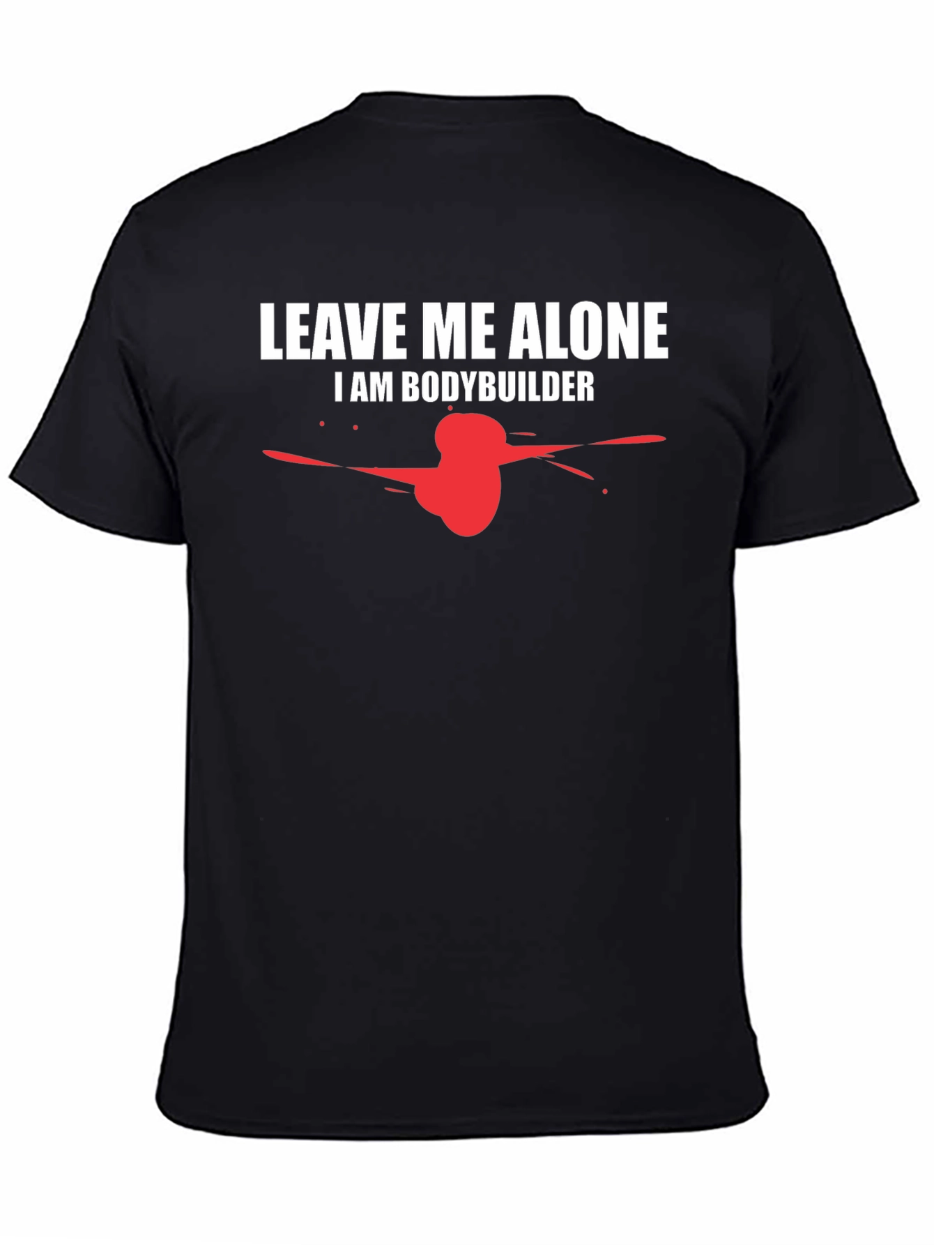Leave Me Alone Bodybuilder Graphic Tee