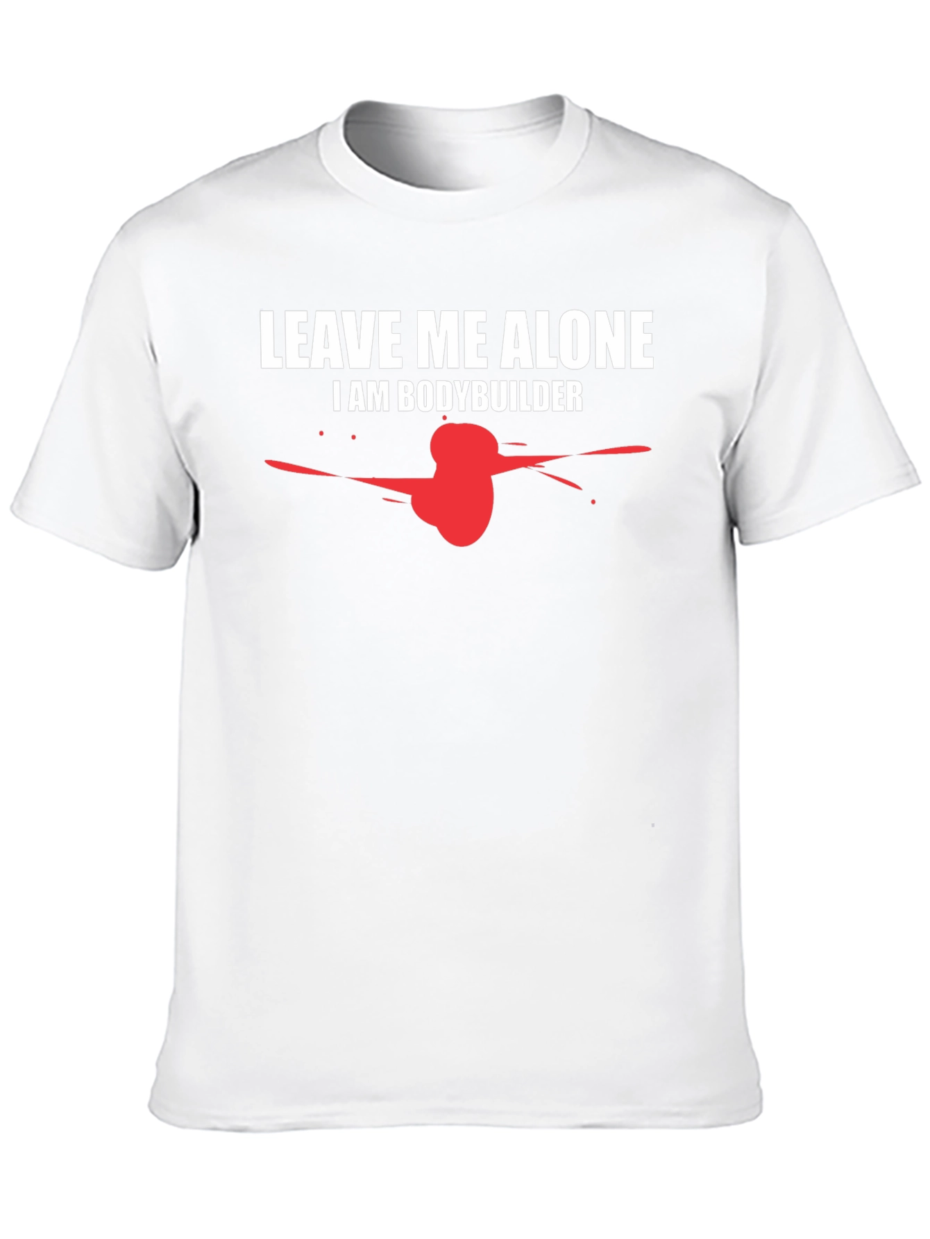 Leave Me Alone Bodybuilder Graphic Tee