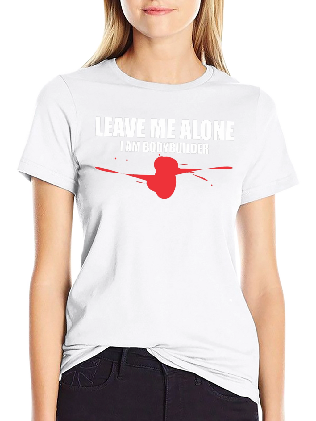 Leave Me Alone Bodybuilder Graphic Tee