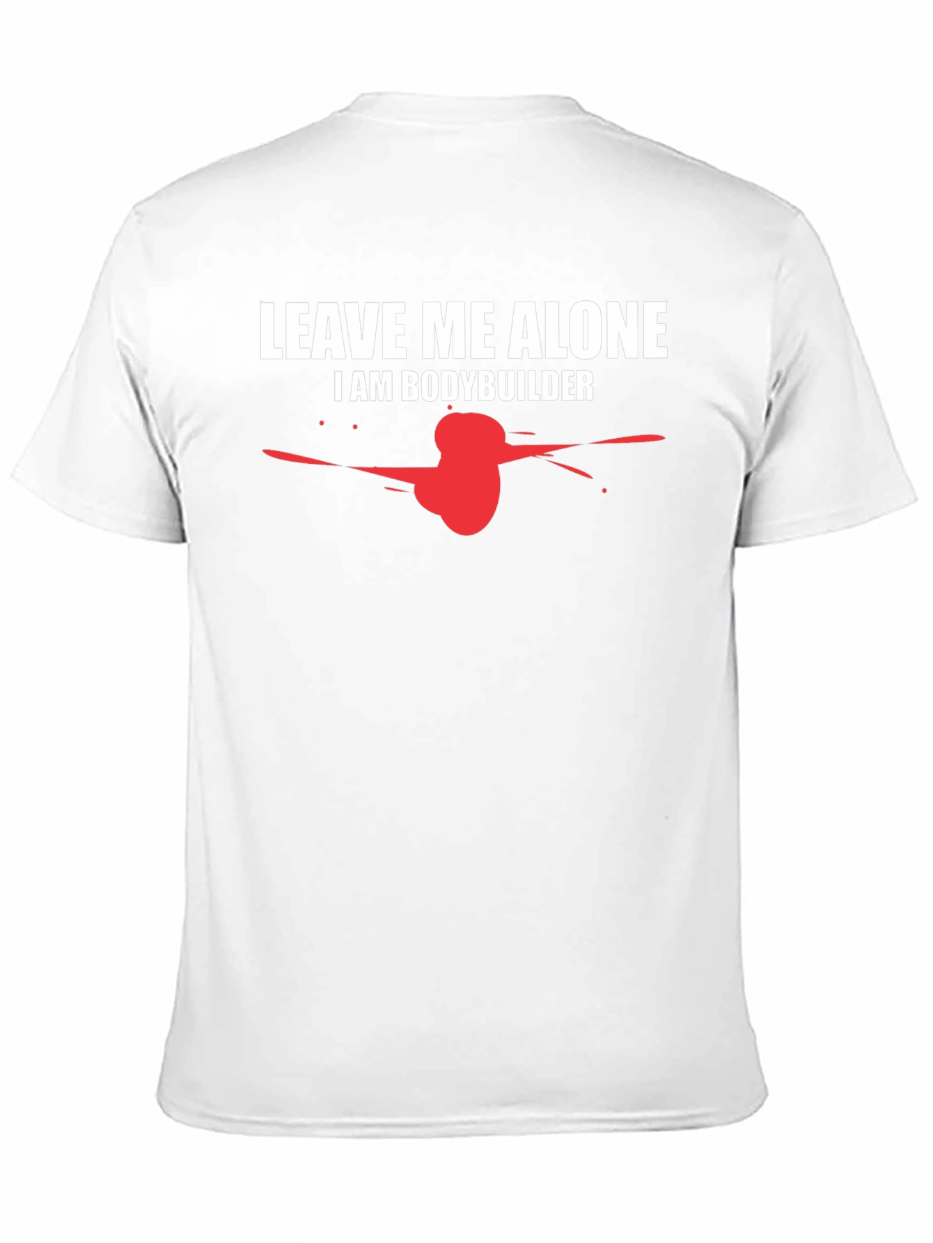Leave Me Alone Bodybuilder Graphic Tee