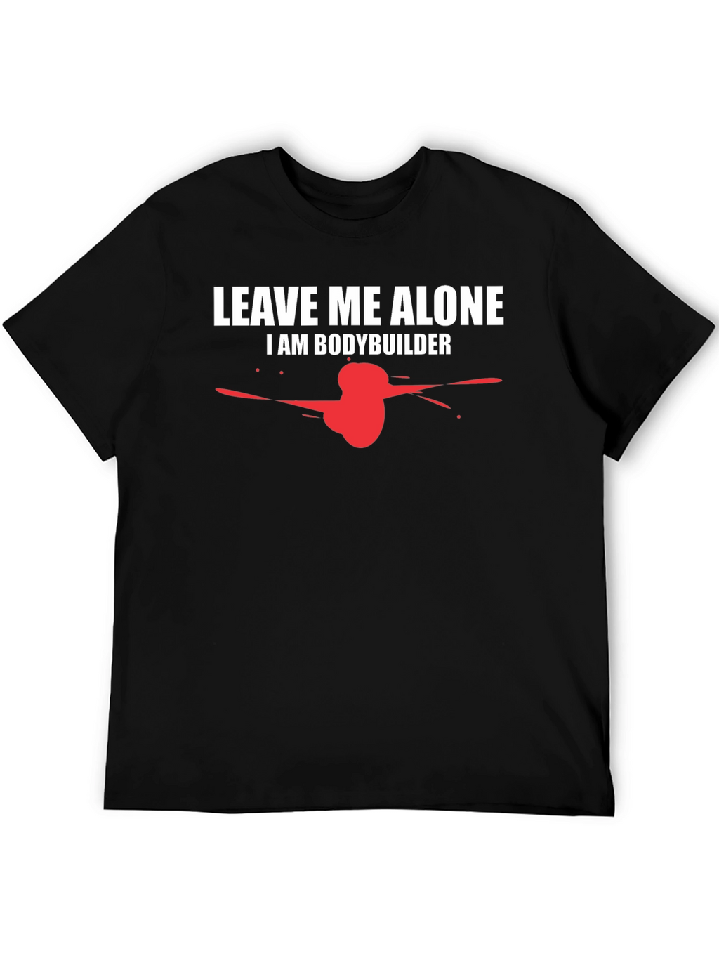 Leave Me Alone Bodybuilder Graphic Tee