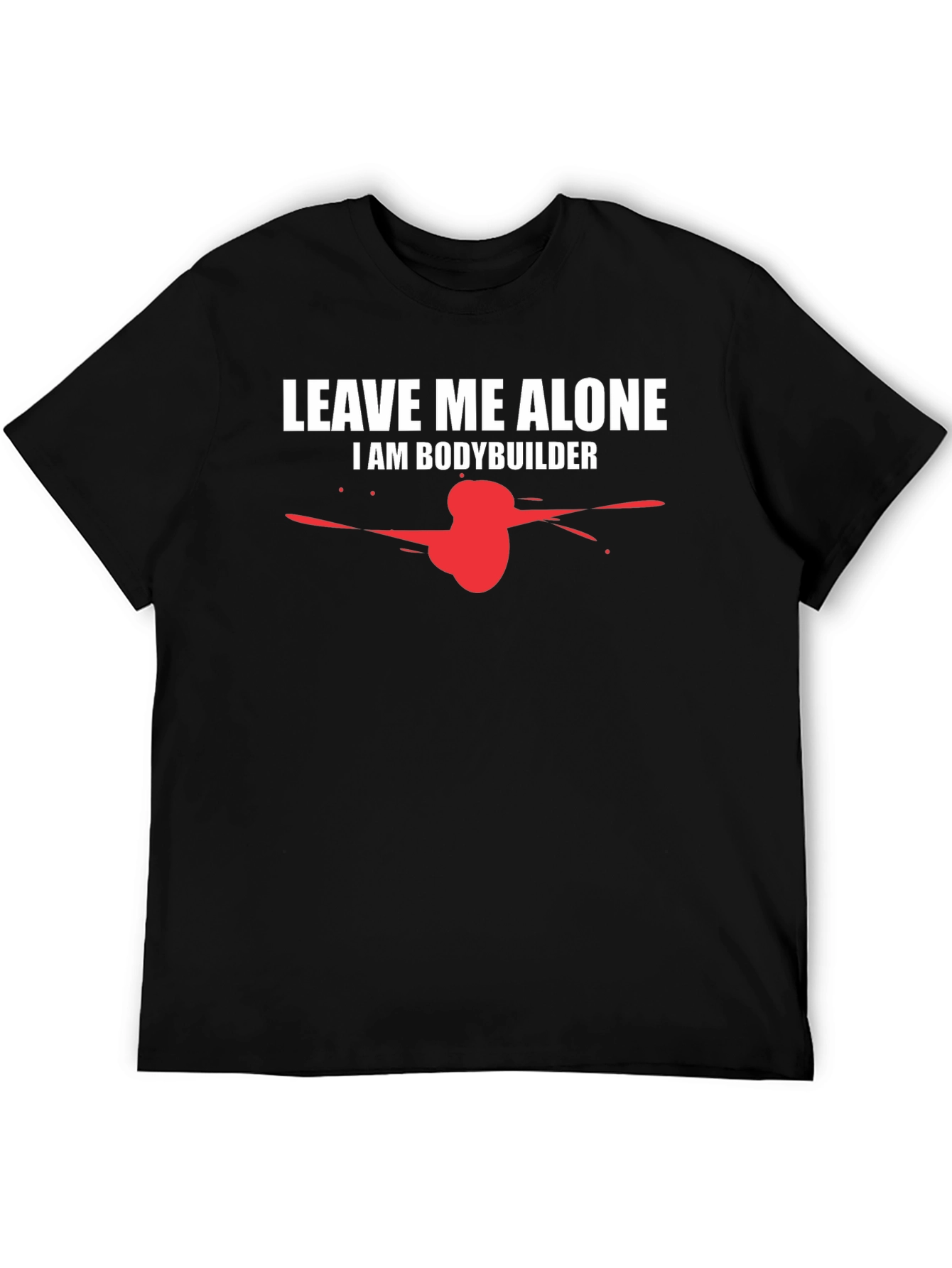 Leave Me Alone Bodybuilder Graphic Tee