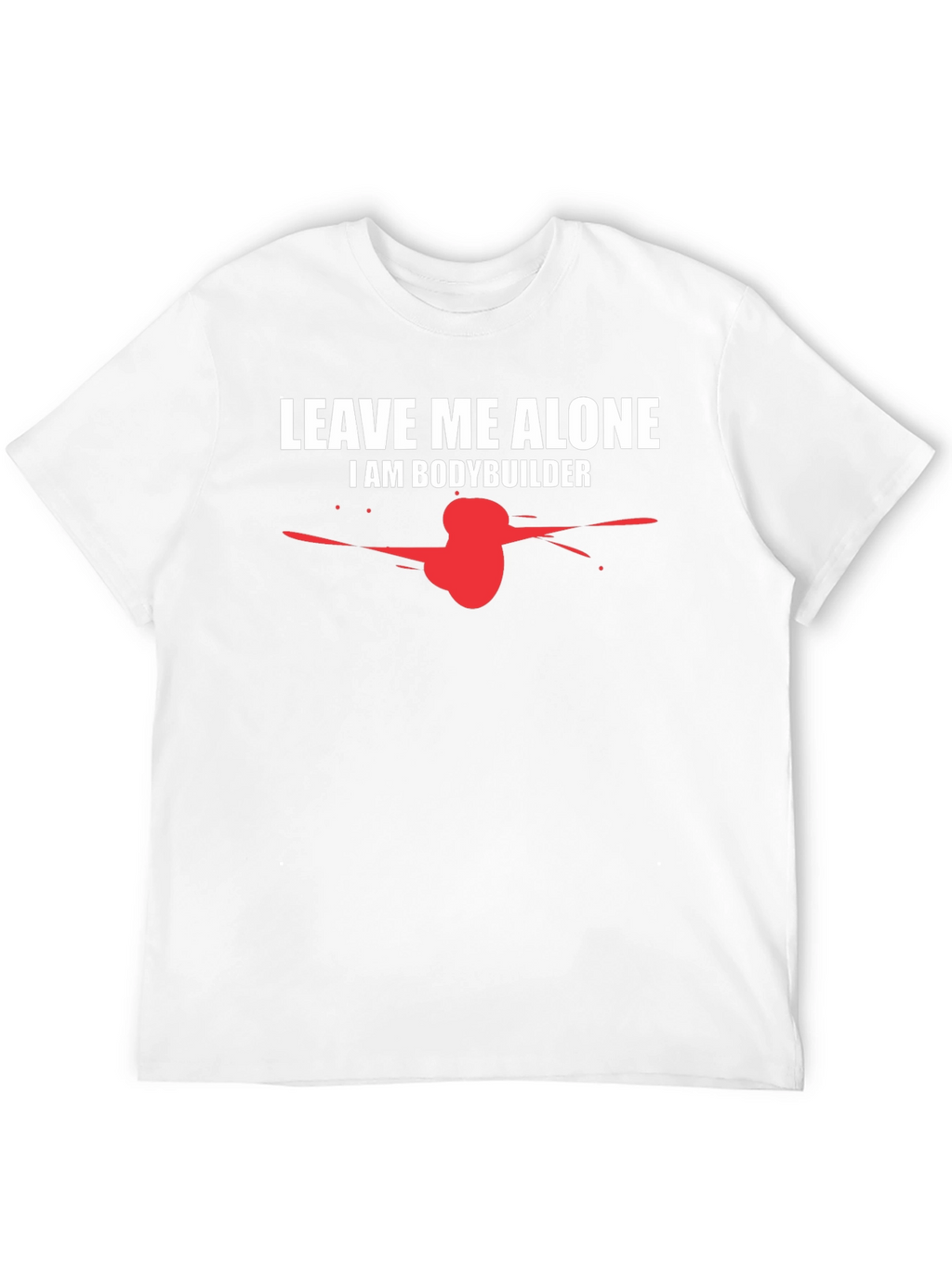 Leave Me Alone Bodybuilder Graphic Tee