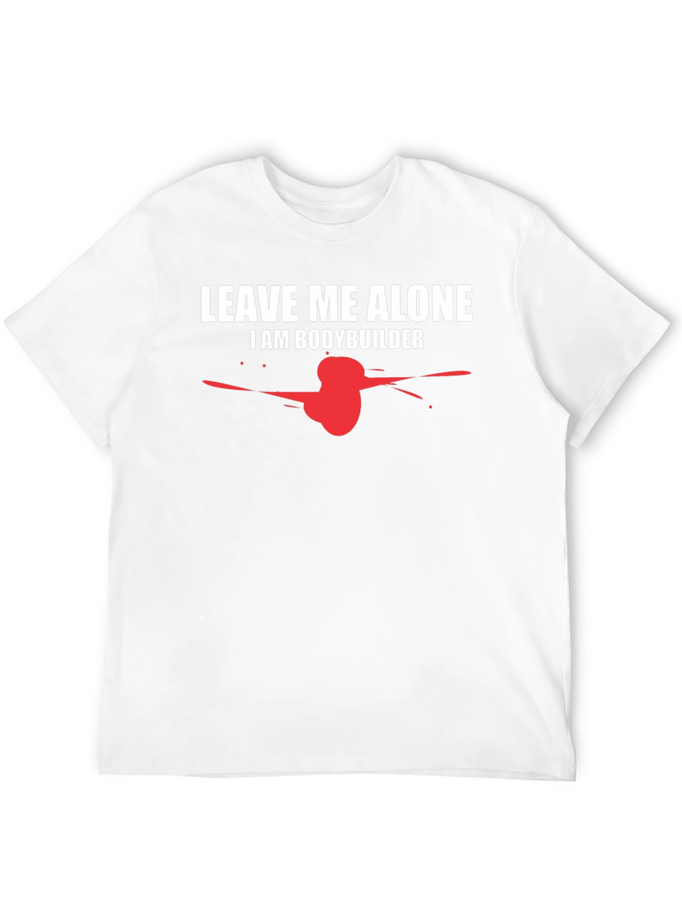 Leave Me Alone Bodybuilder Graphic Tee