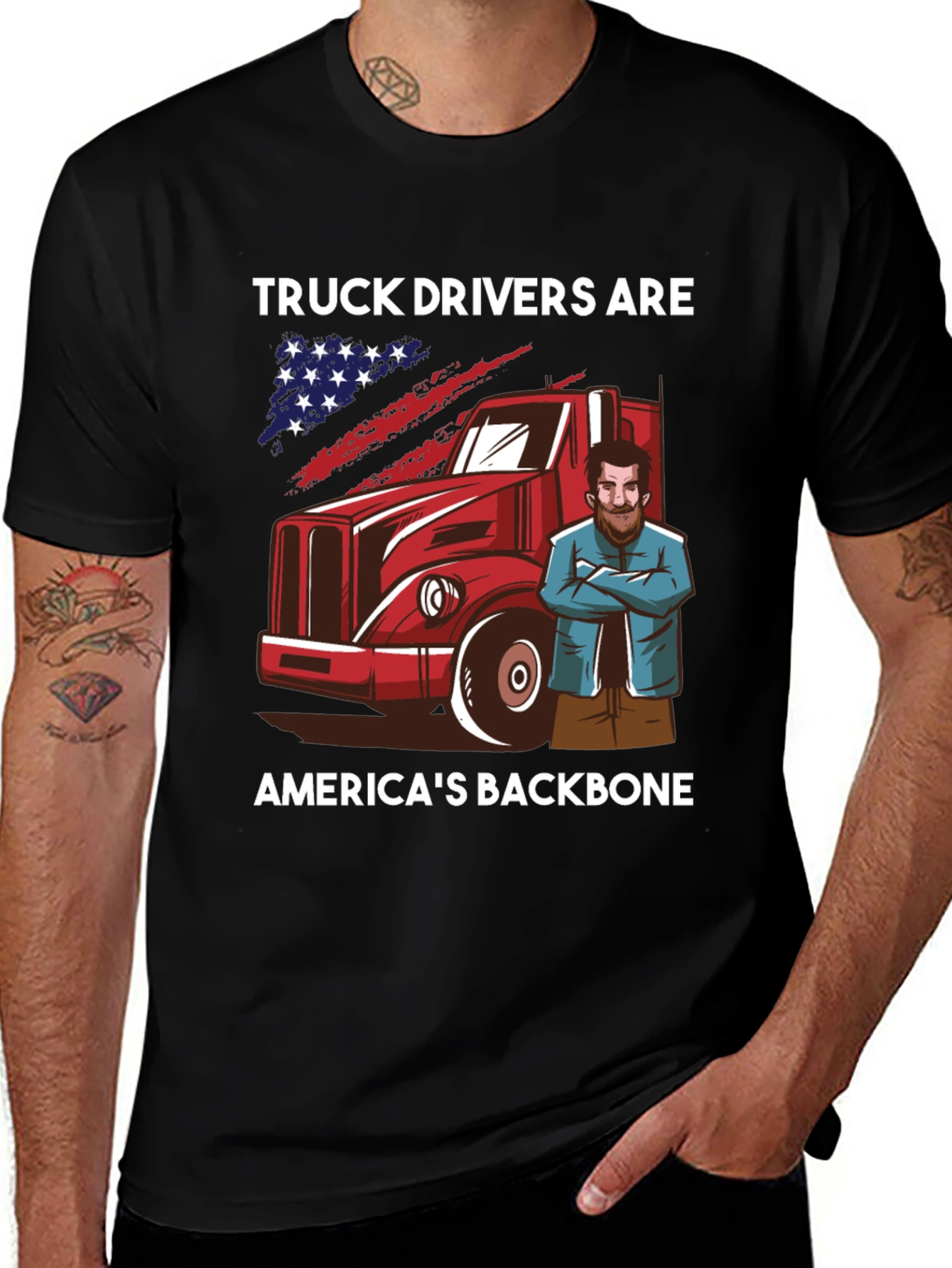 Truck Drivers: Americas Backbone T-Shirt