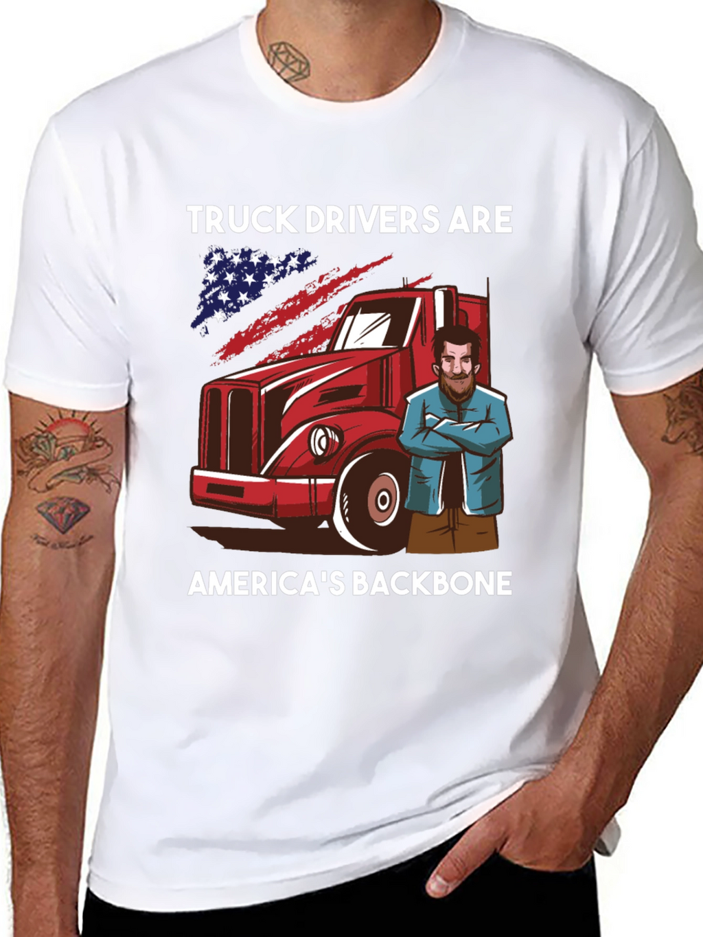 Truck Drivers: Americas Backbone T-Shirt