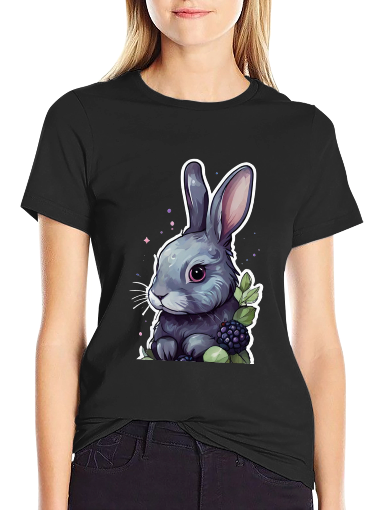 Cute Bunny Graphic T-Shirt