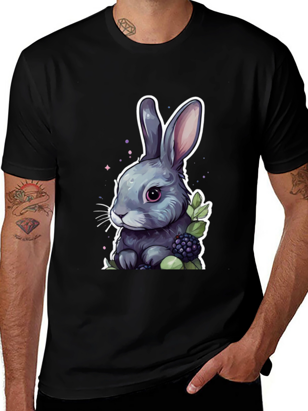 Cute Bunny Graphic T-Shirt