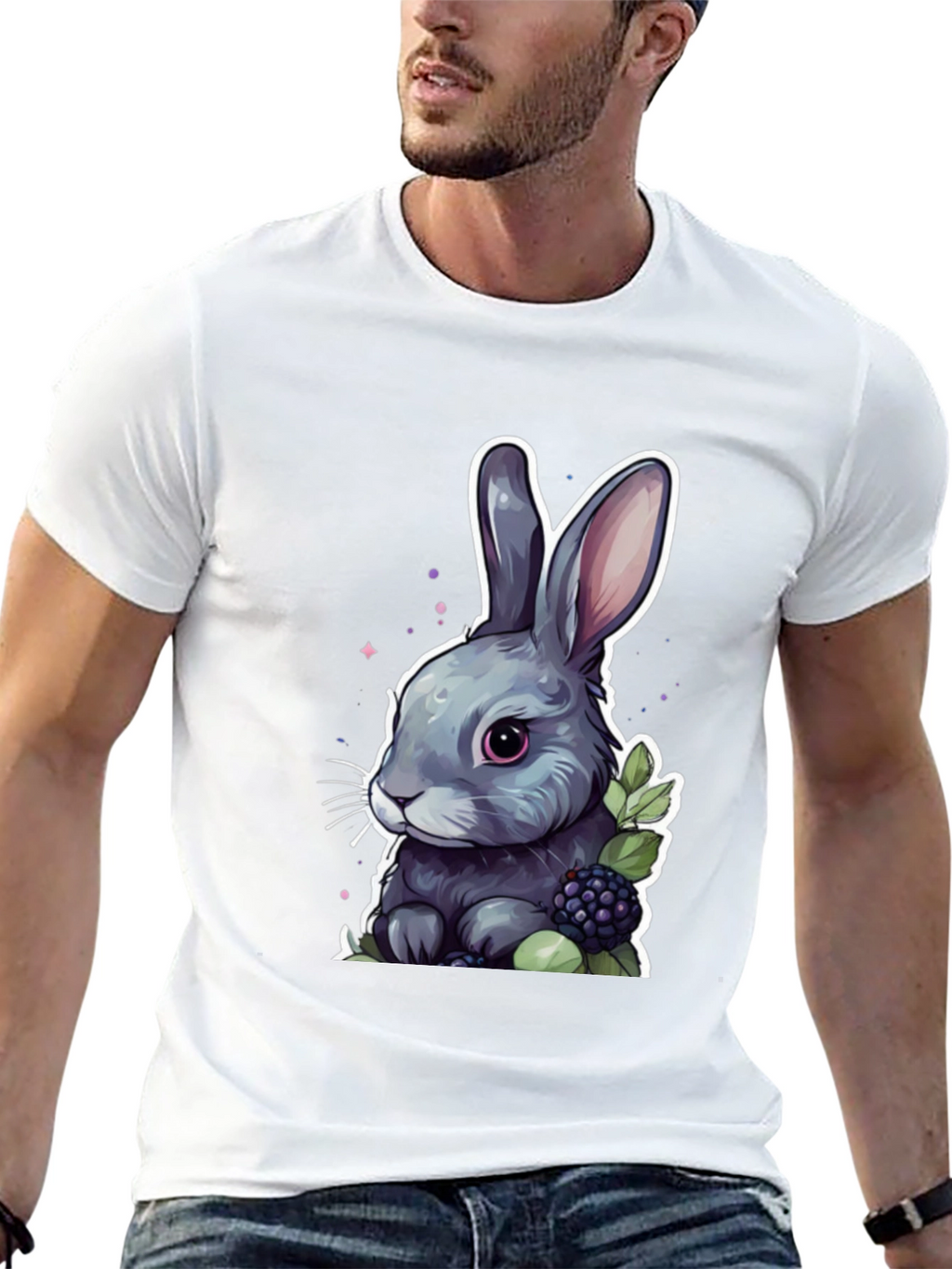 Cute Bunny Graphic T-Shirt