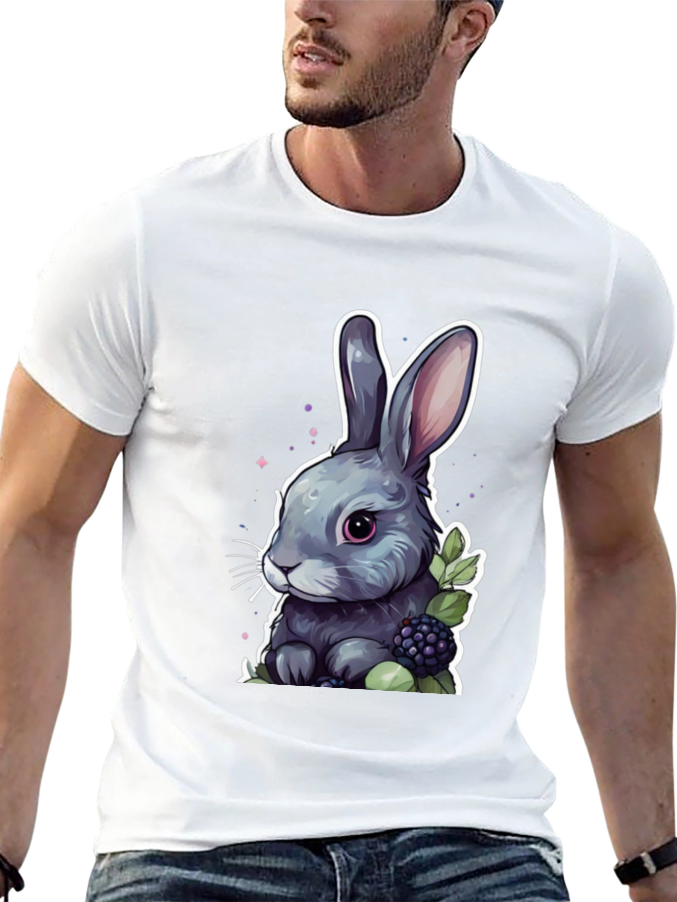Cute Bunny Graphic T-Shirt