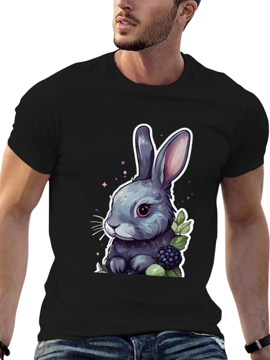 Cute Bunny Graphic T-Shirt