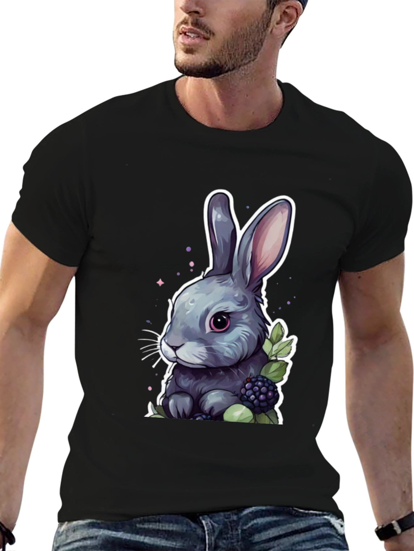 Cute Bunny Graphic T-Shirt