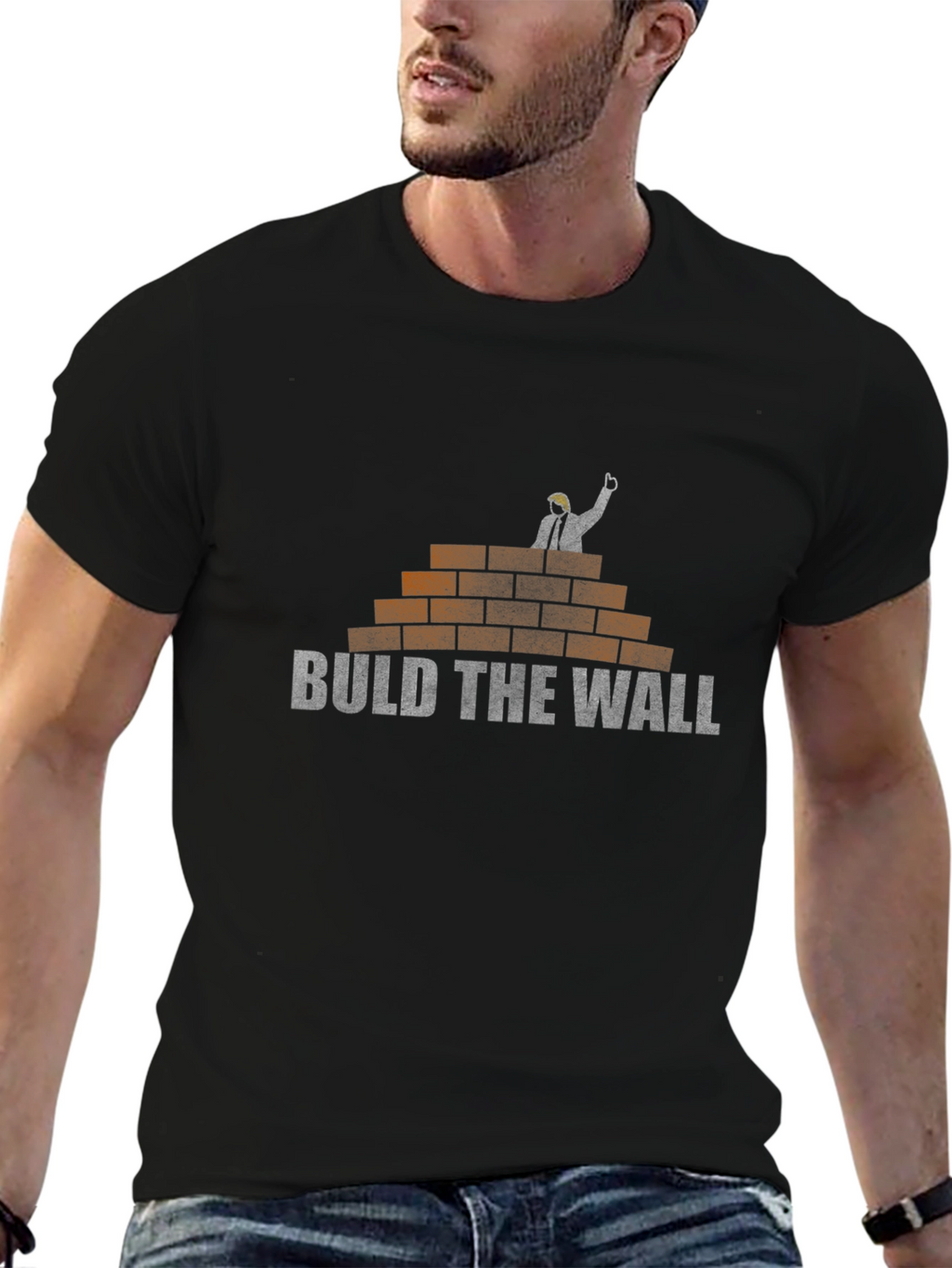 Build The Wall T-Shirt: Political Humor Tee