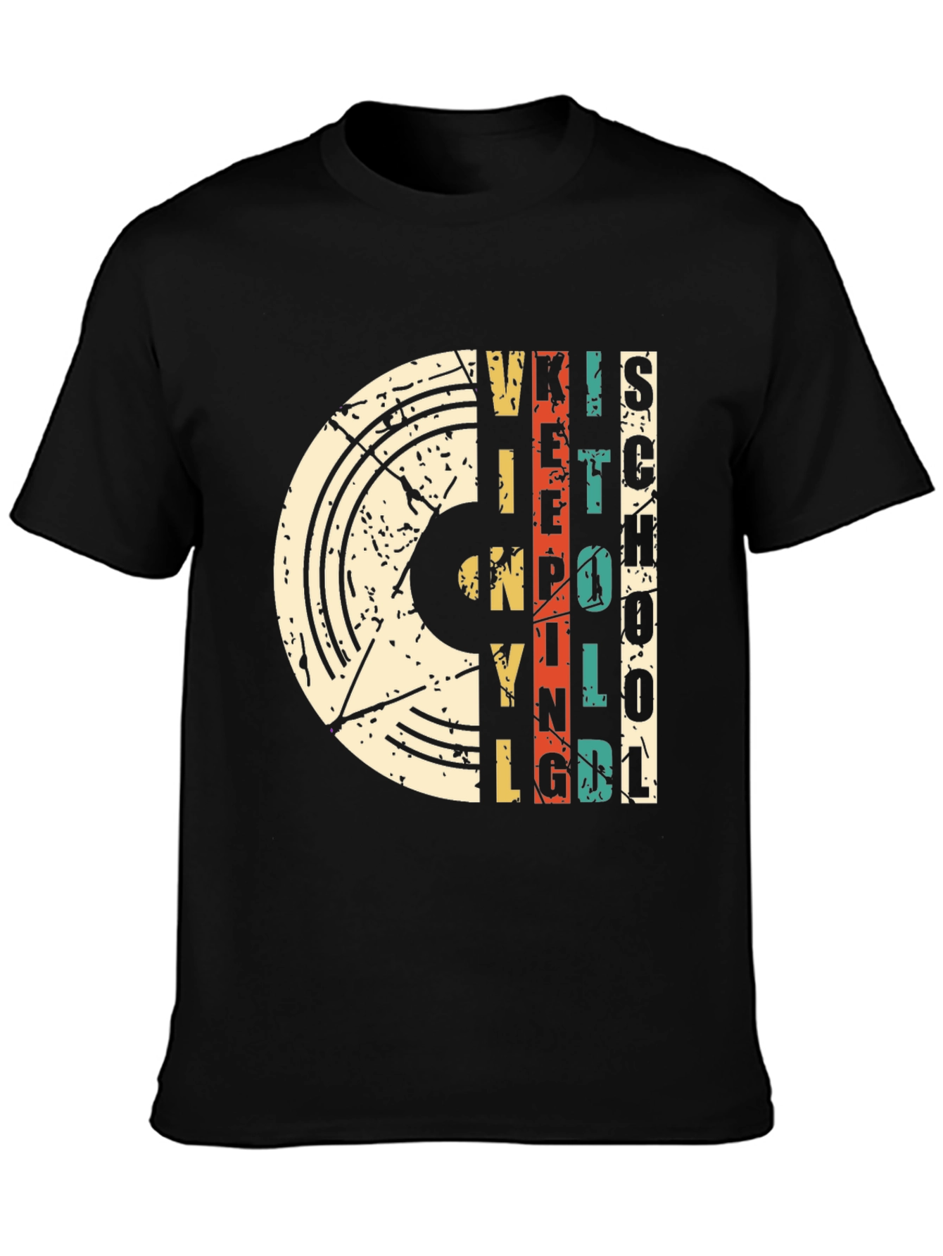 Retro Vinyl School T-Shirt - Vintage Inspired