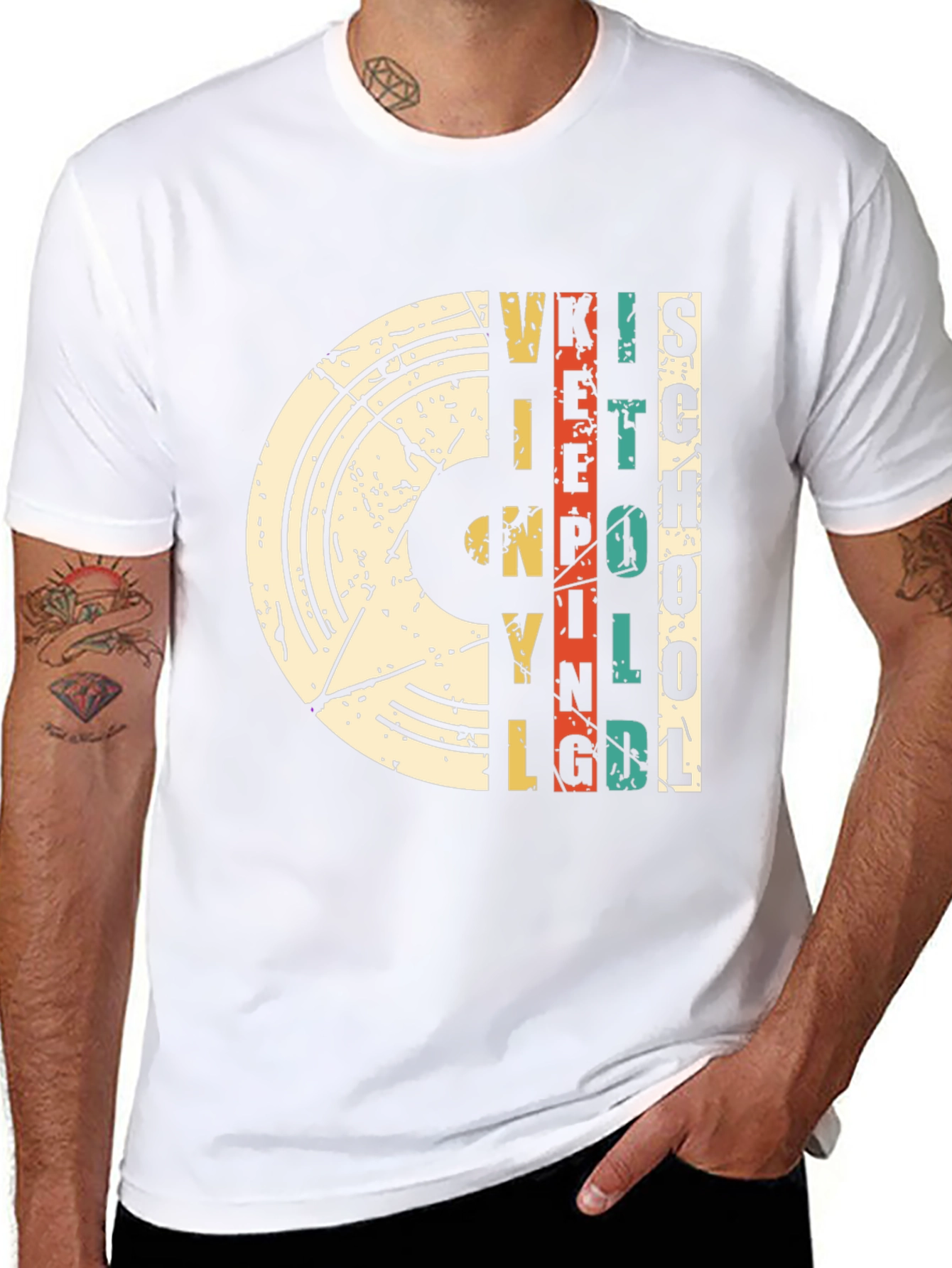 Retro Vinyl School T-Shirt - Vintage Inspired
