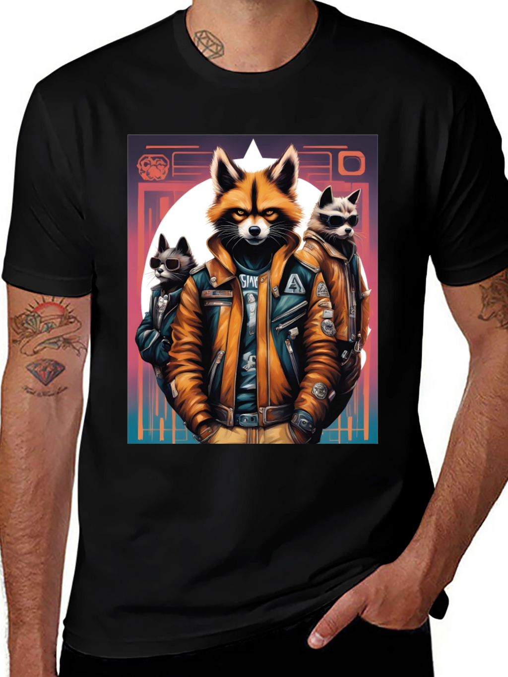 Cool Raccoon Gang T-Shirt