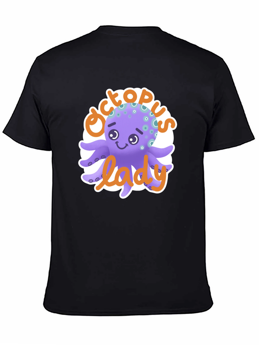 Octopus Lady T-Shirt - Cute Cartoon Graphic Tee