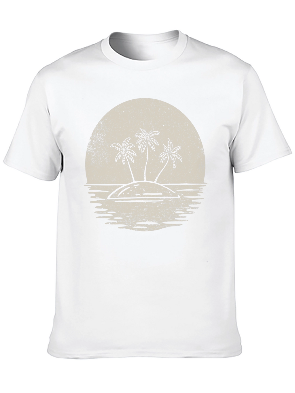 Island Sunset Graphic T-Shirt - Retro Tropical Tee