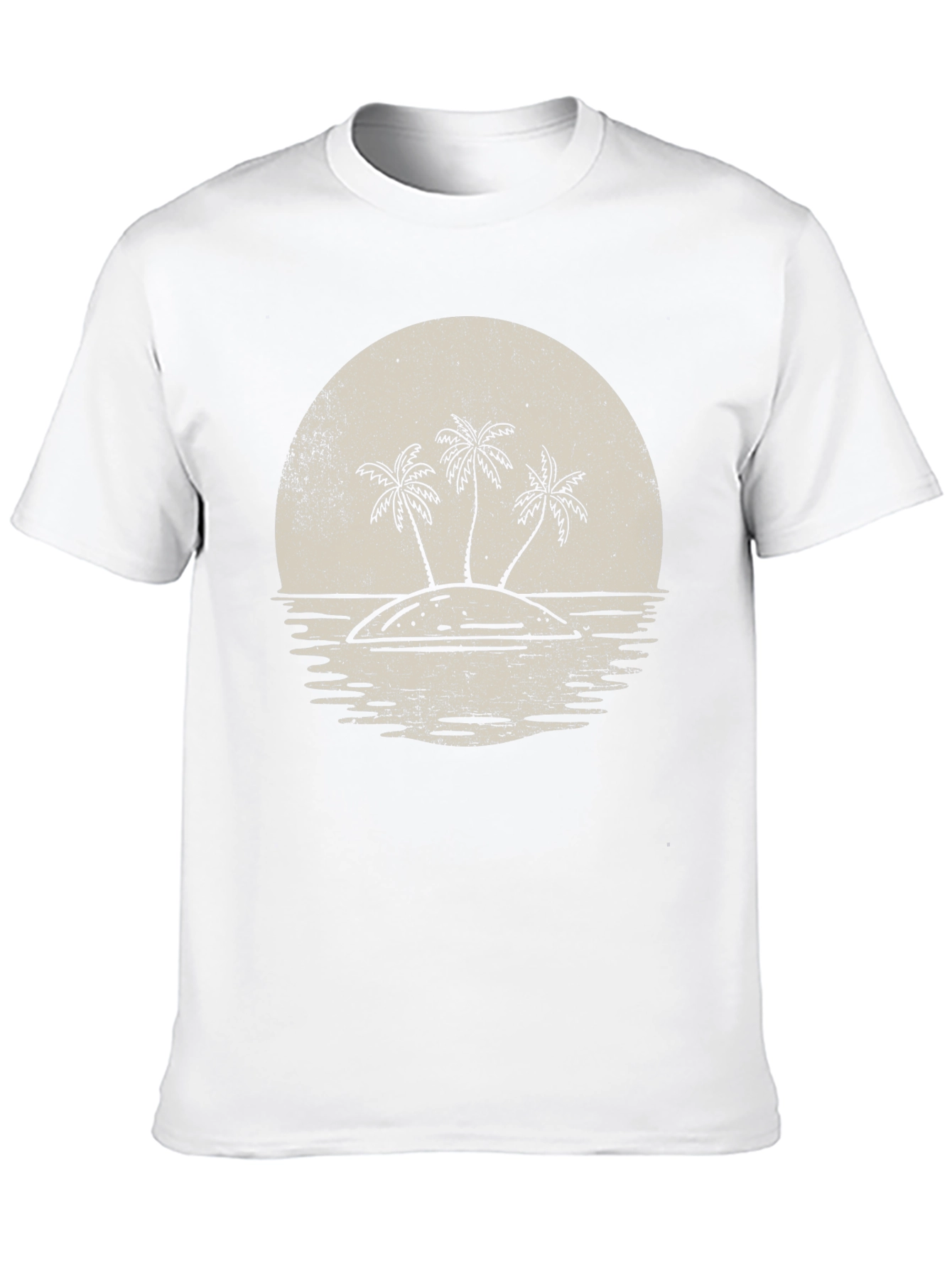 Island Sunset Graphic T-Shirt - Retro Tropical Tee