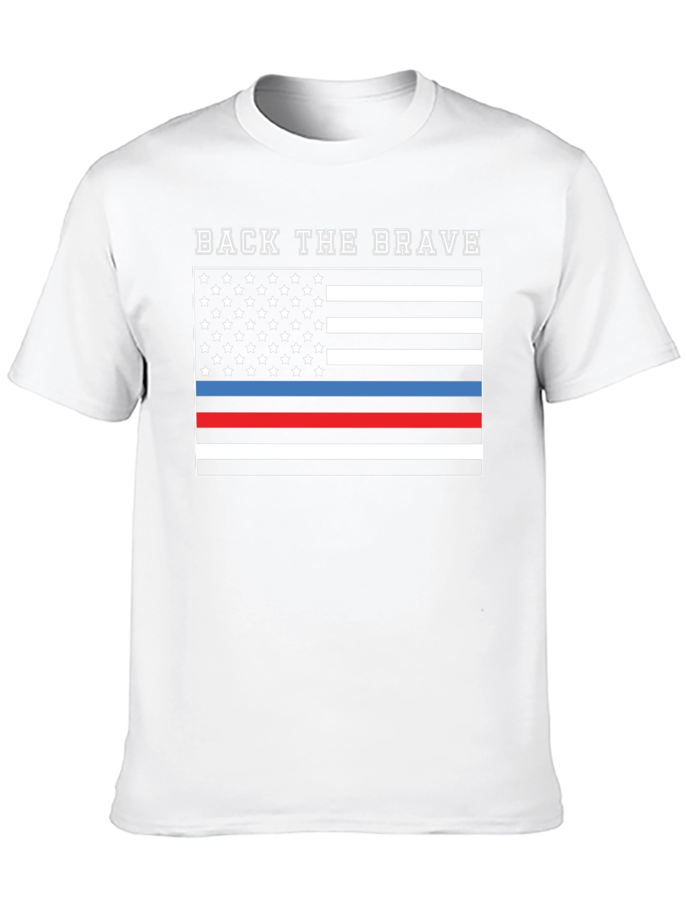 Back the Brave Flag Graphic T-Shirt