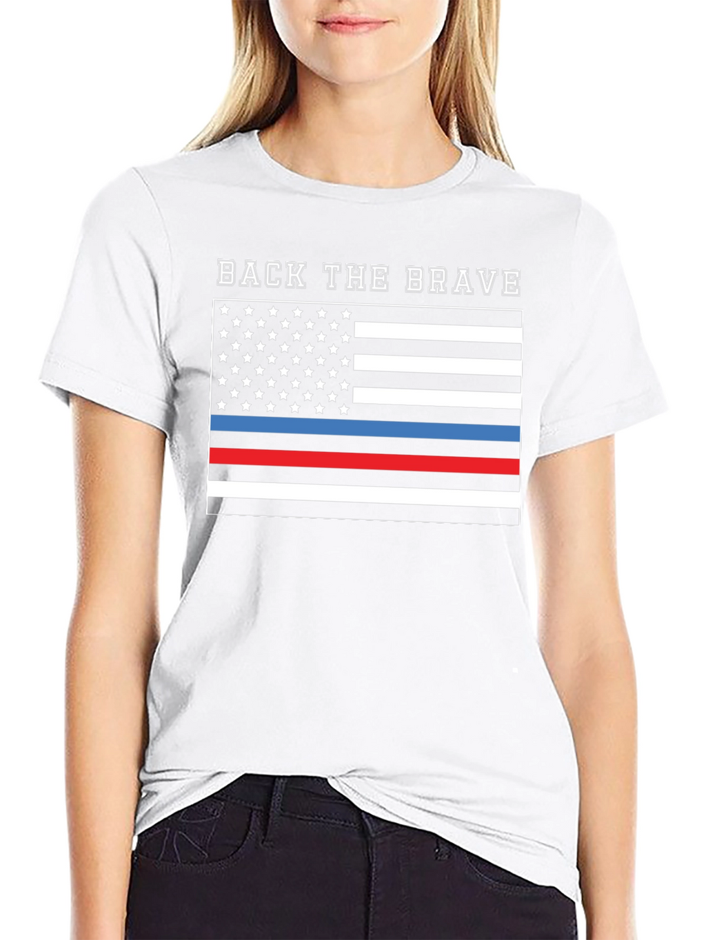 Back the Brave Flag Graphic T-Shirt