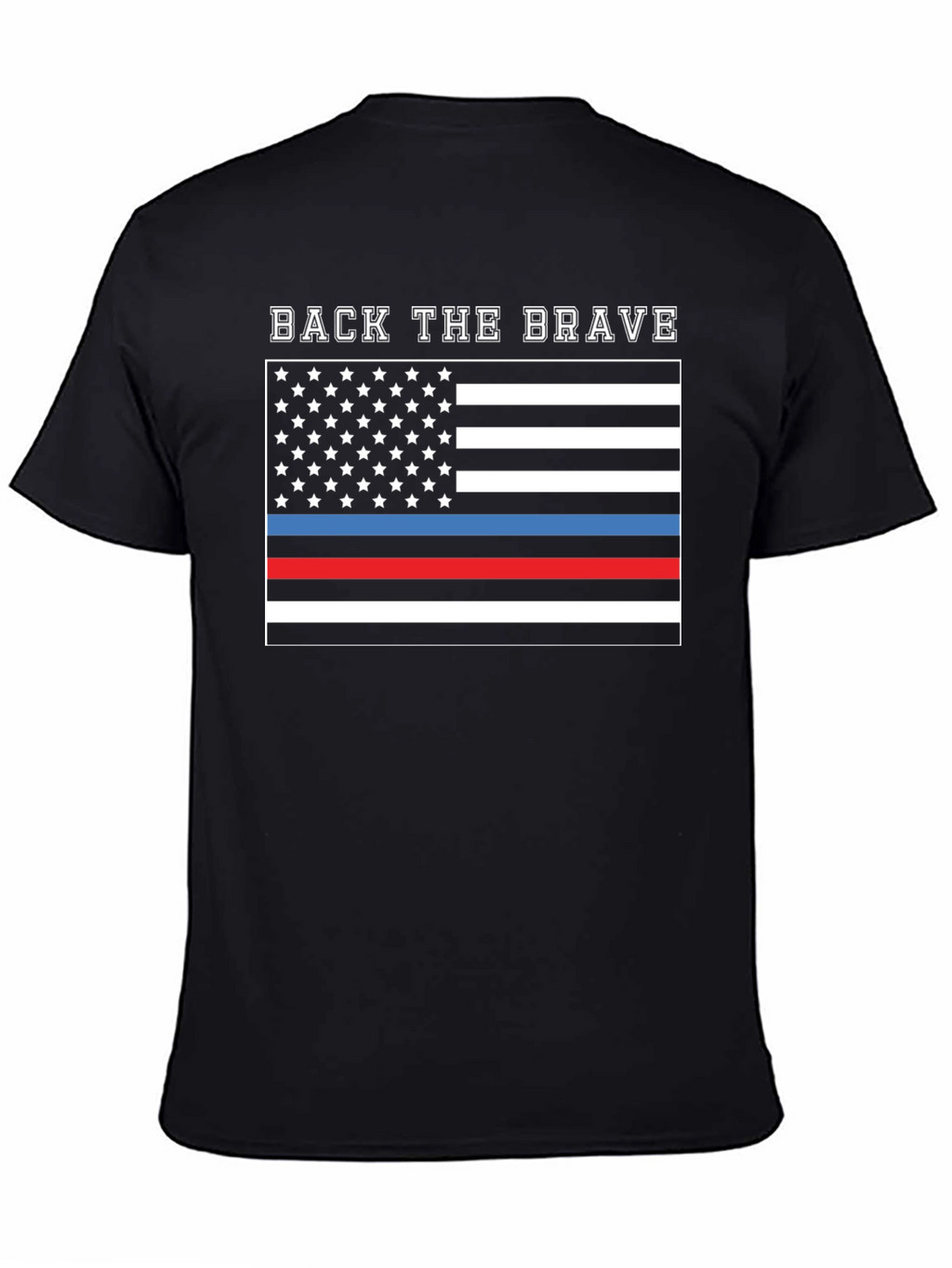 Back the Brave Flag Graphic T-Shirt