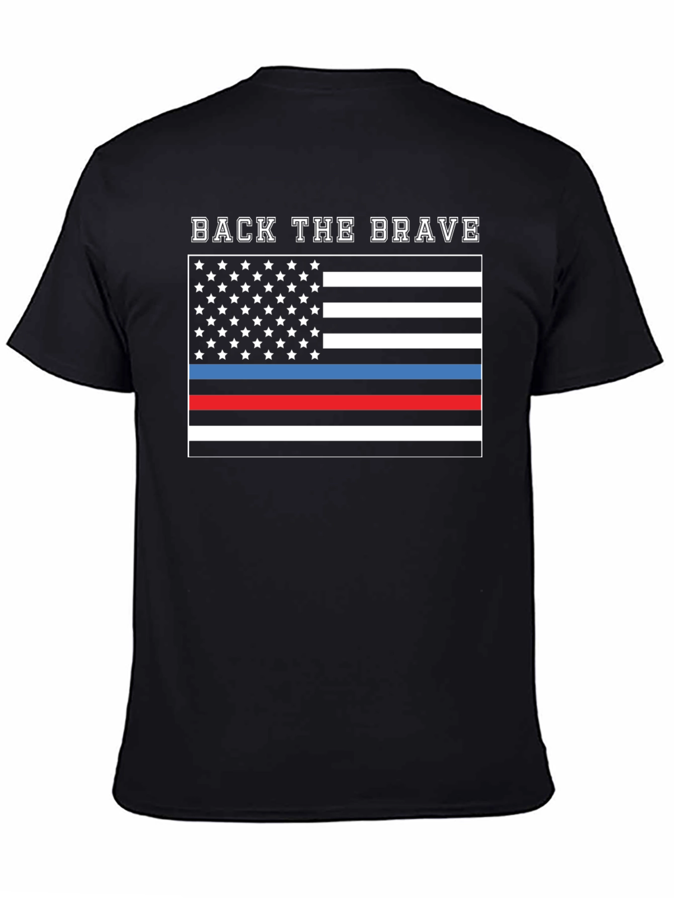 Back the Brave Flag Graphic T-Shirt
