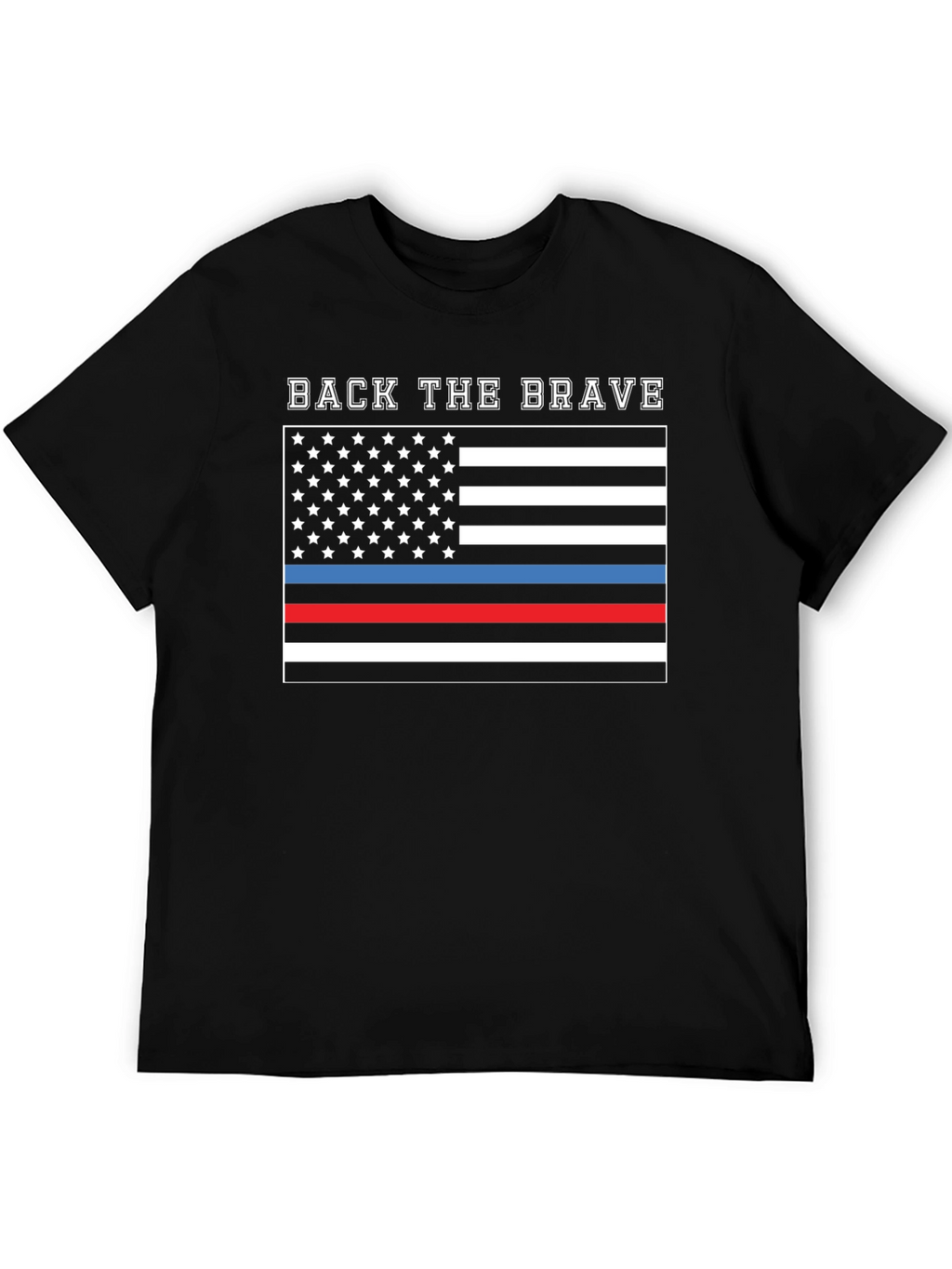 Back the Brave Flag Graphic T-Shirt