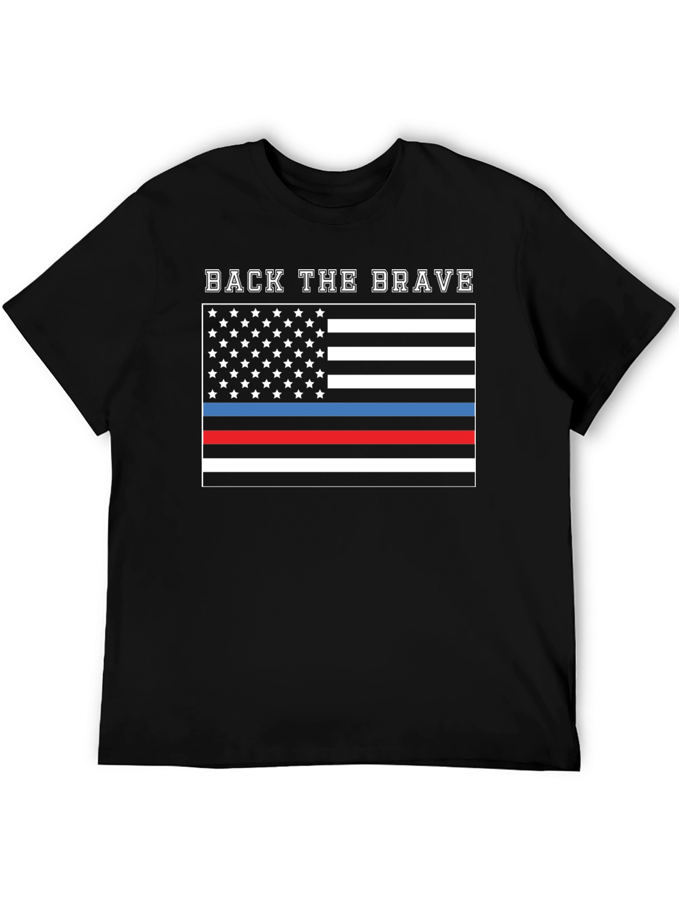 Back the Brave Flag Graphic T-Shirt