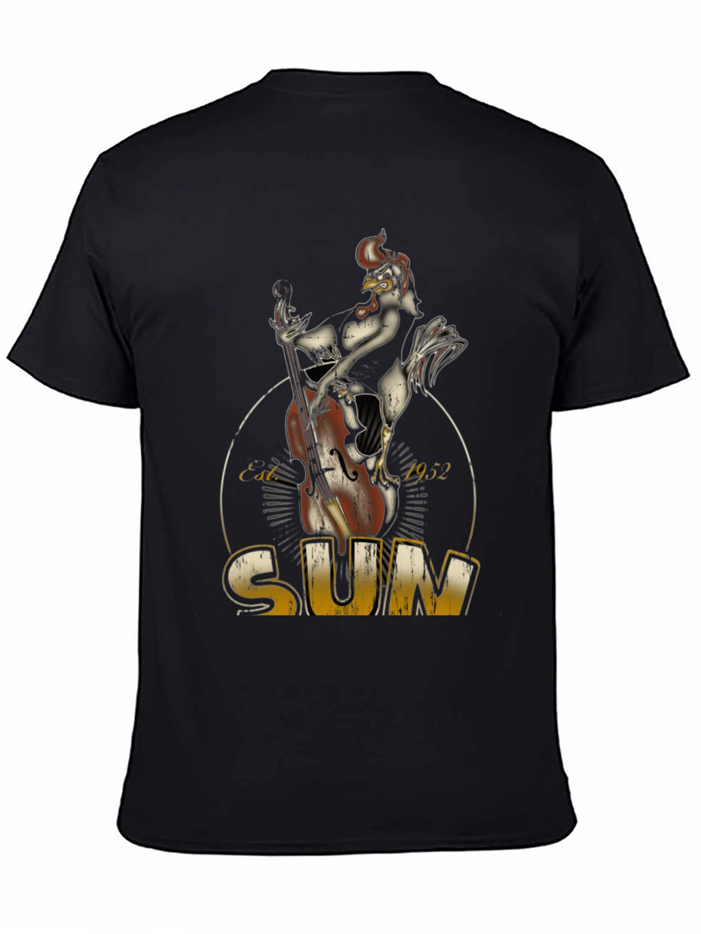 Cool Chicken Bassist Black T-Shirt
