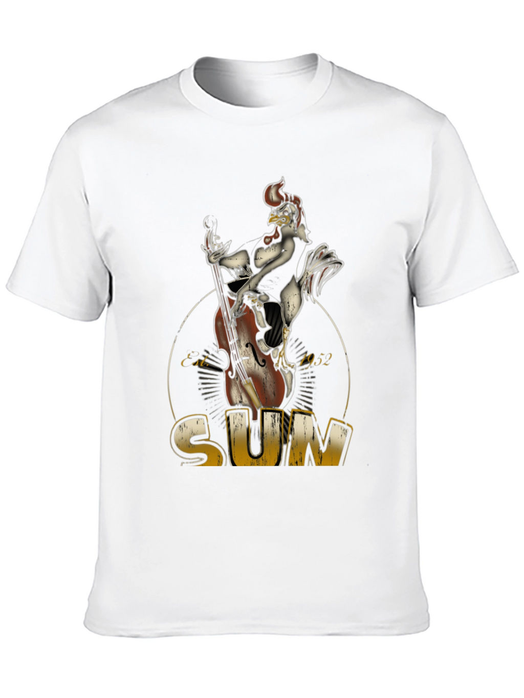 Cool Chicken Bassist Black T-Shirt