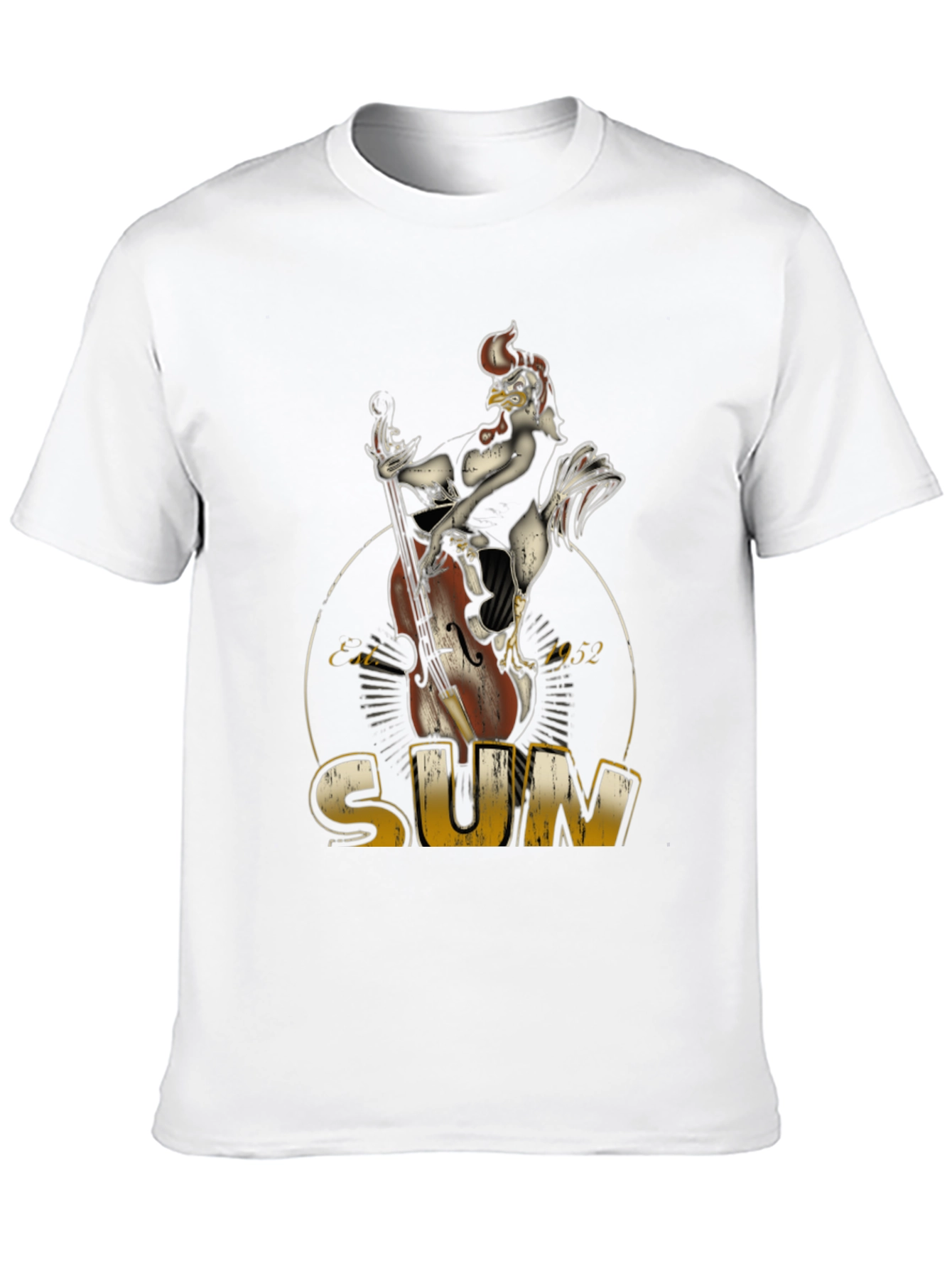 Cool Chicken Bassist Black T-Shirt