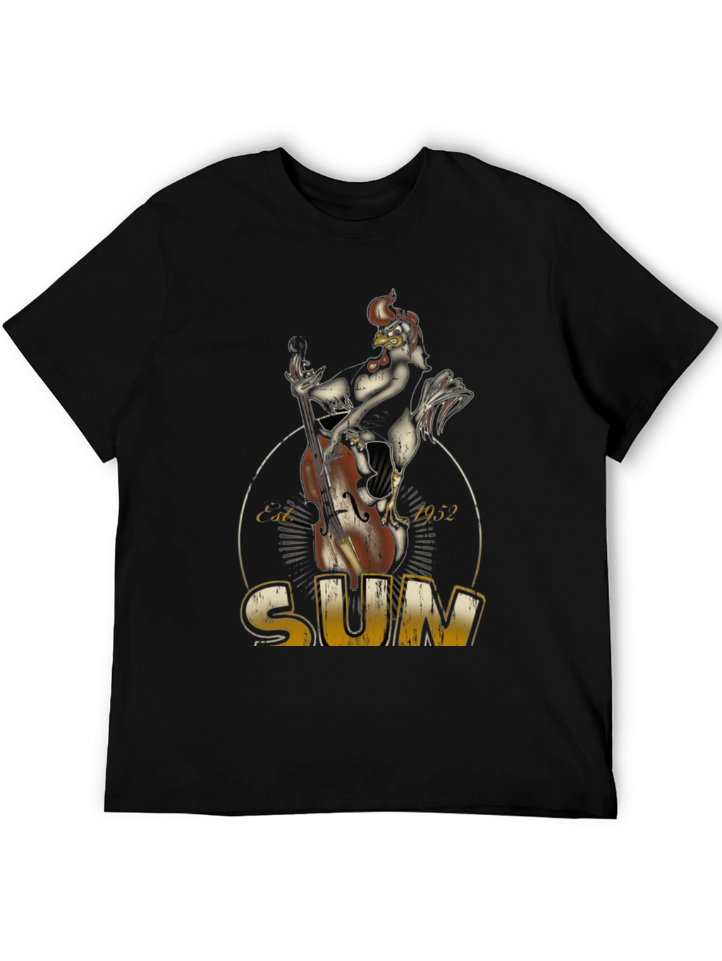 Cool Chicken Bassist Black T-Shirt