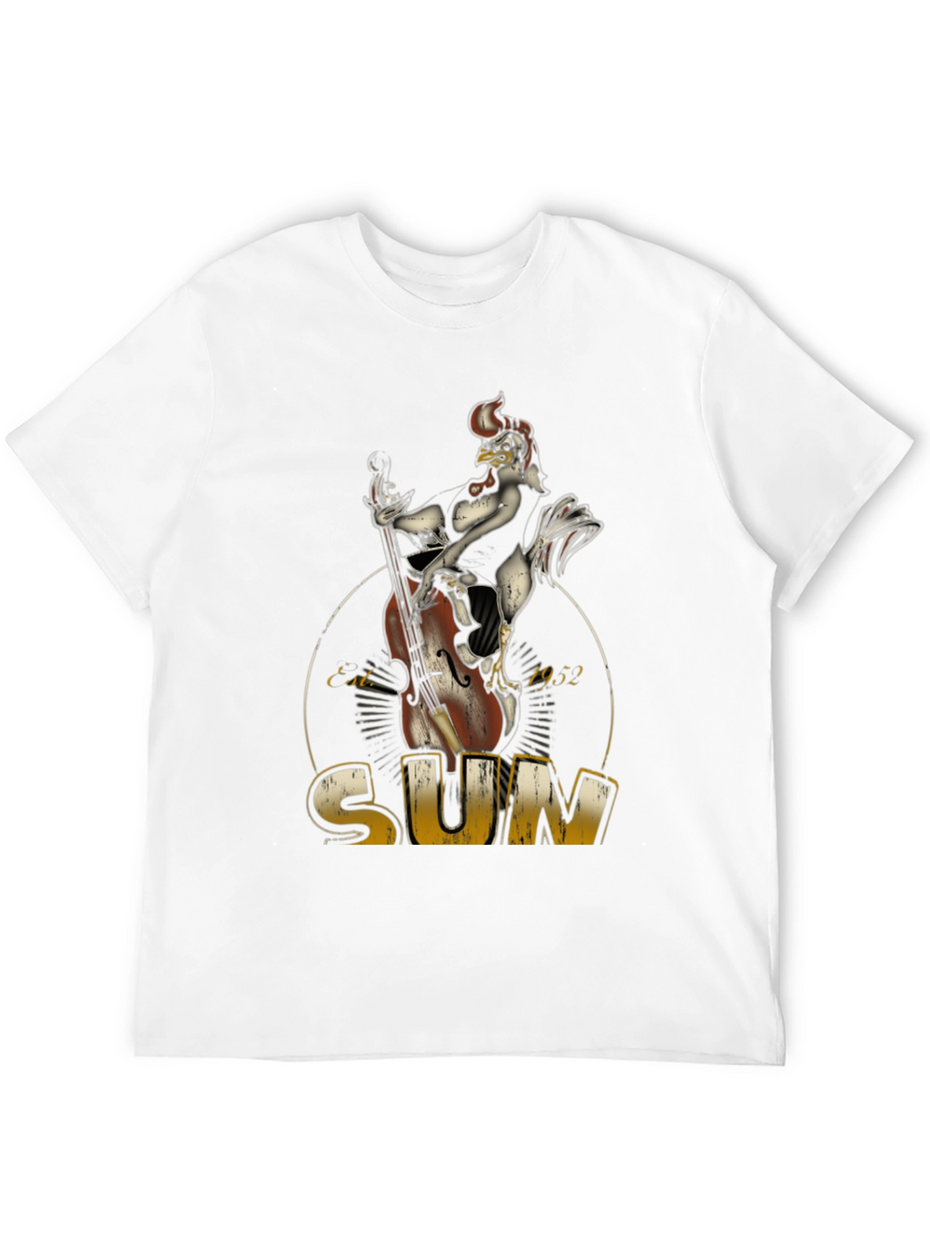 Cool Chicken Bassist Black T-Shirt