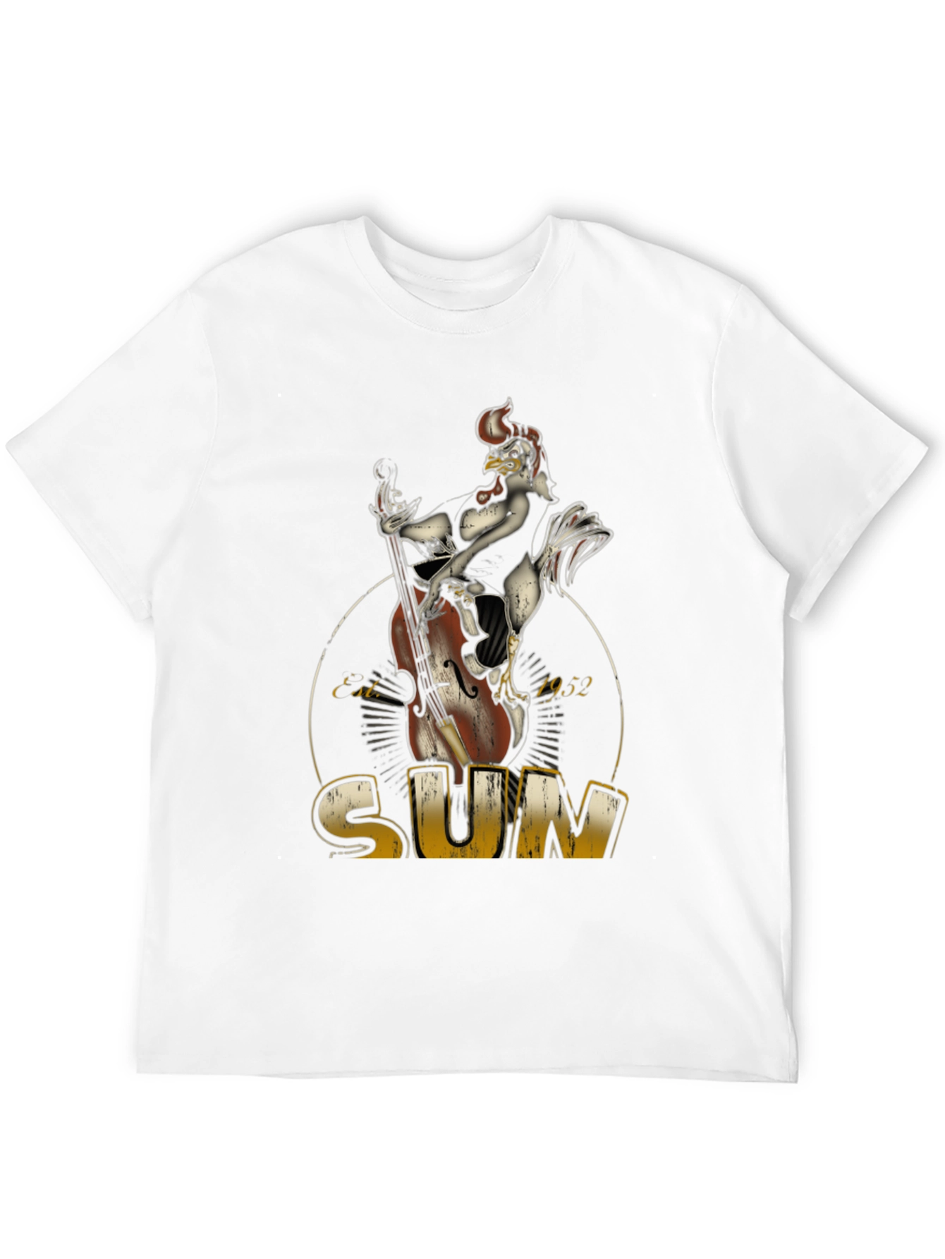 Cool Chicken Bassist Black T-Shirt