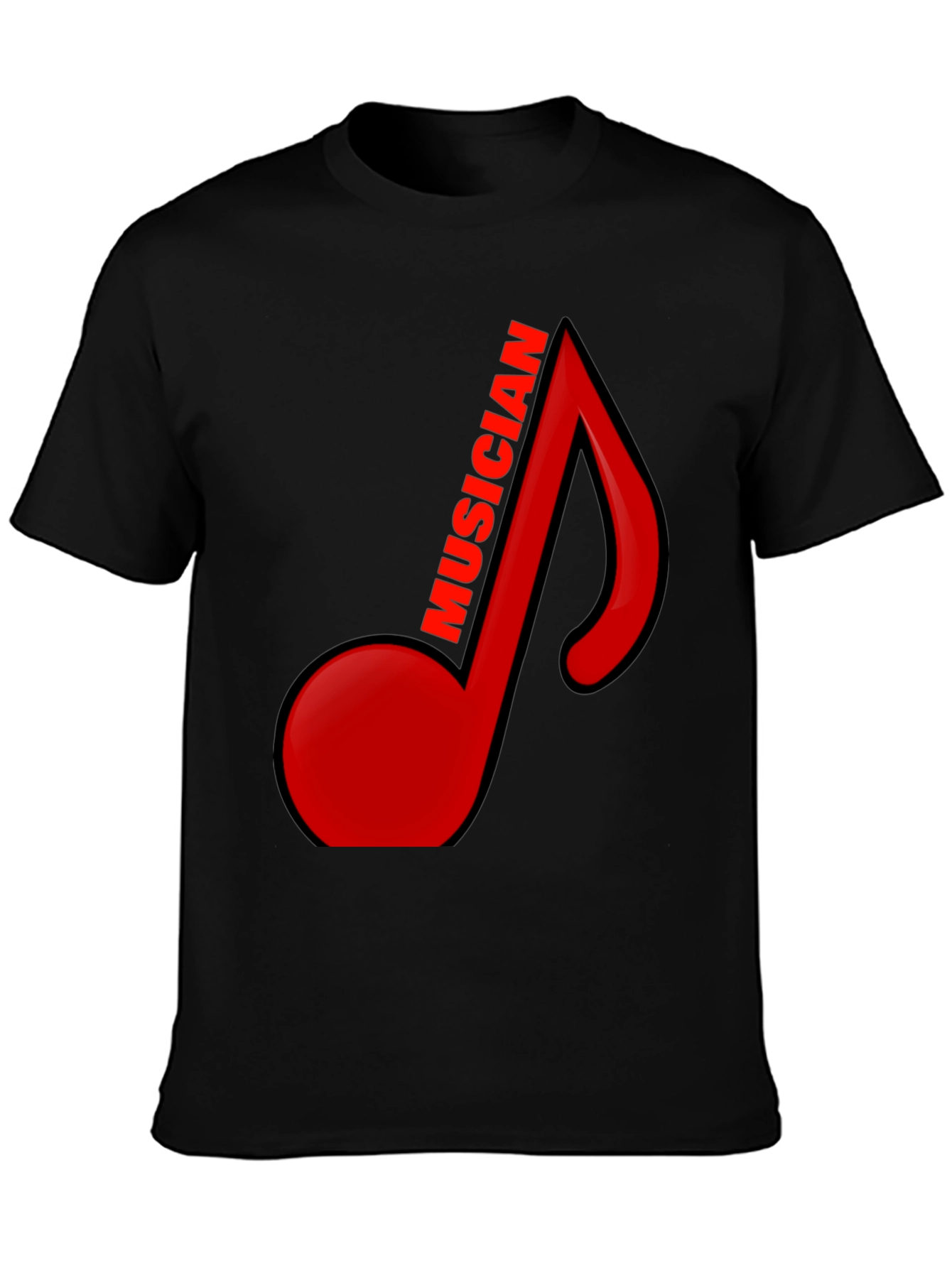 Musician Note Black Graphic Tee