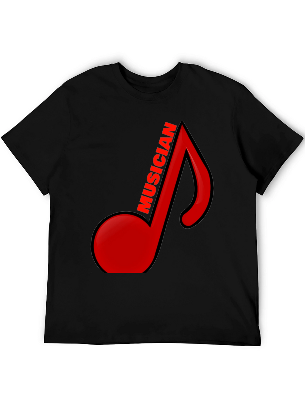 Musician Note Black Graphic Tee