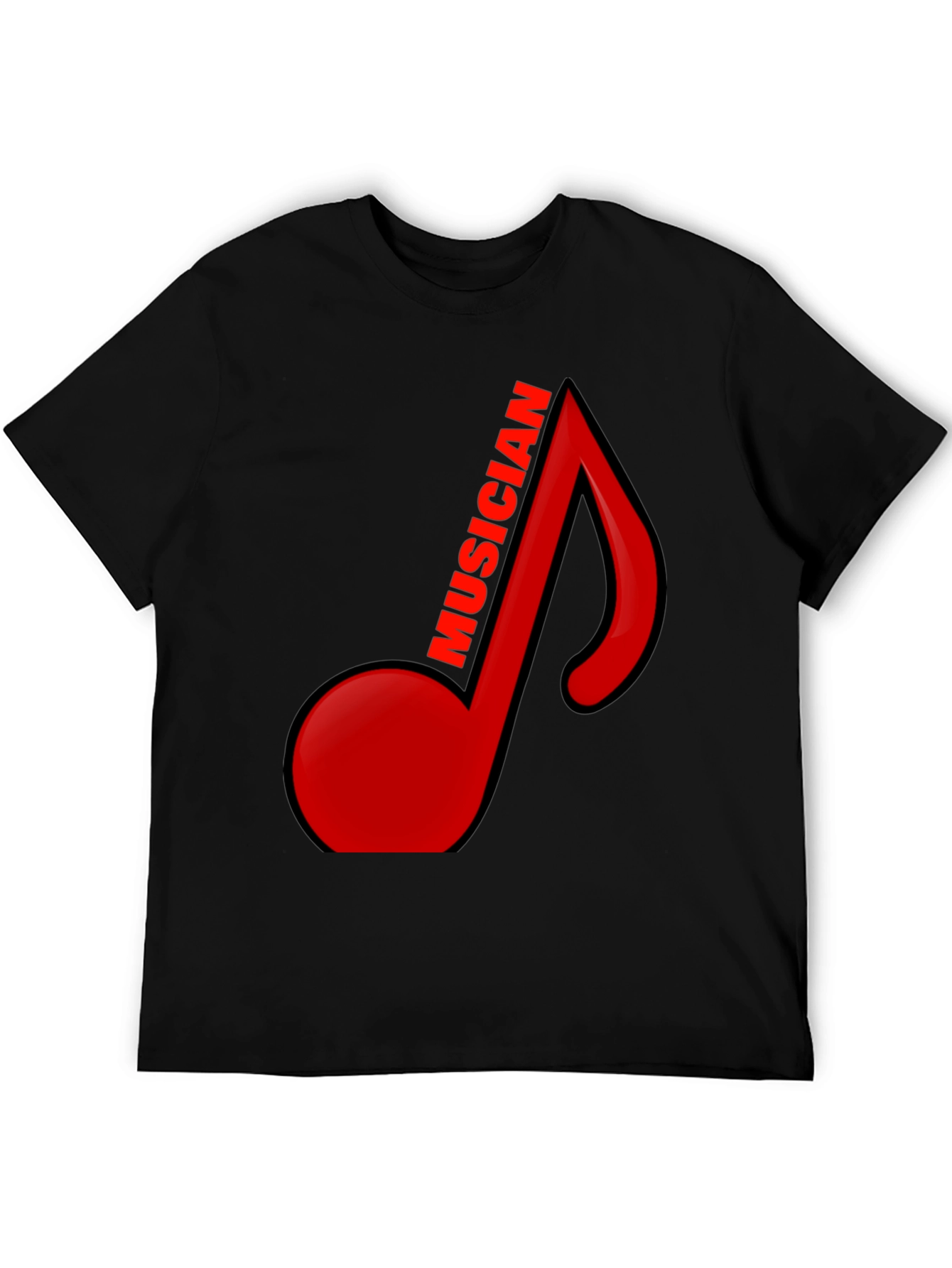 Musician Note Black Graphic Tee