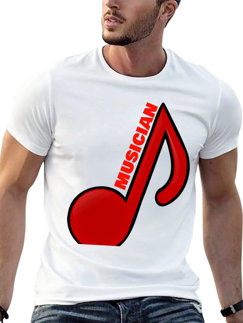 Musician Note Black Graphic Tee