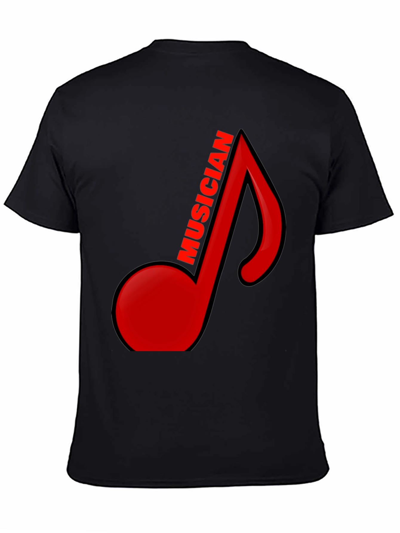 Musician Note Black Graphic Tee
