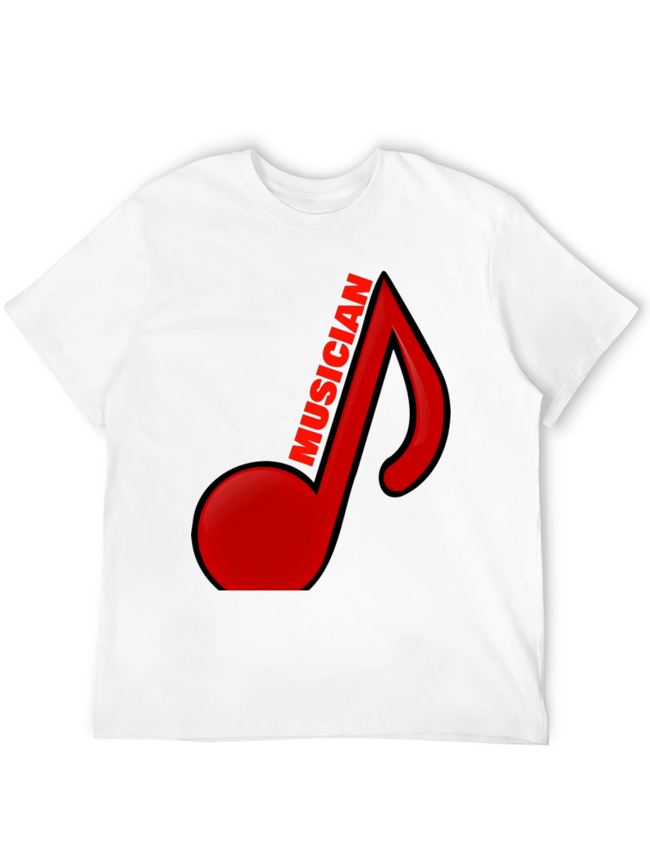 Musician Note Black Graphic Tee