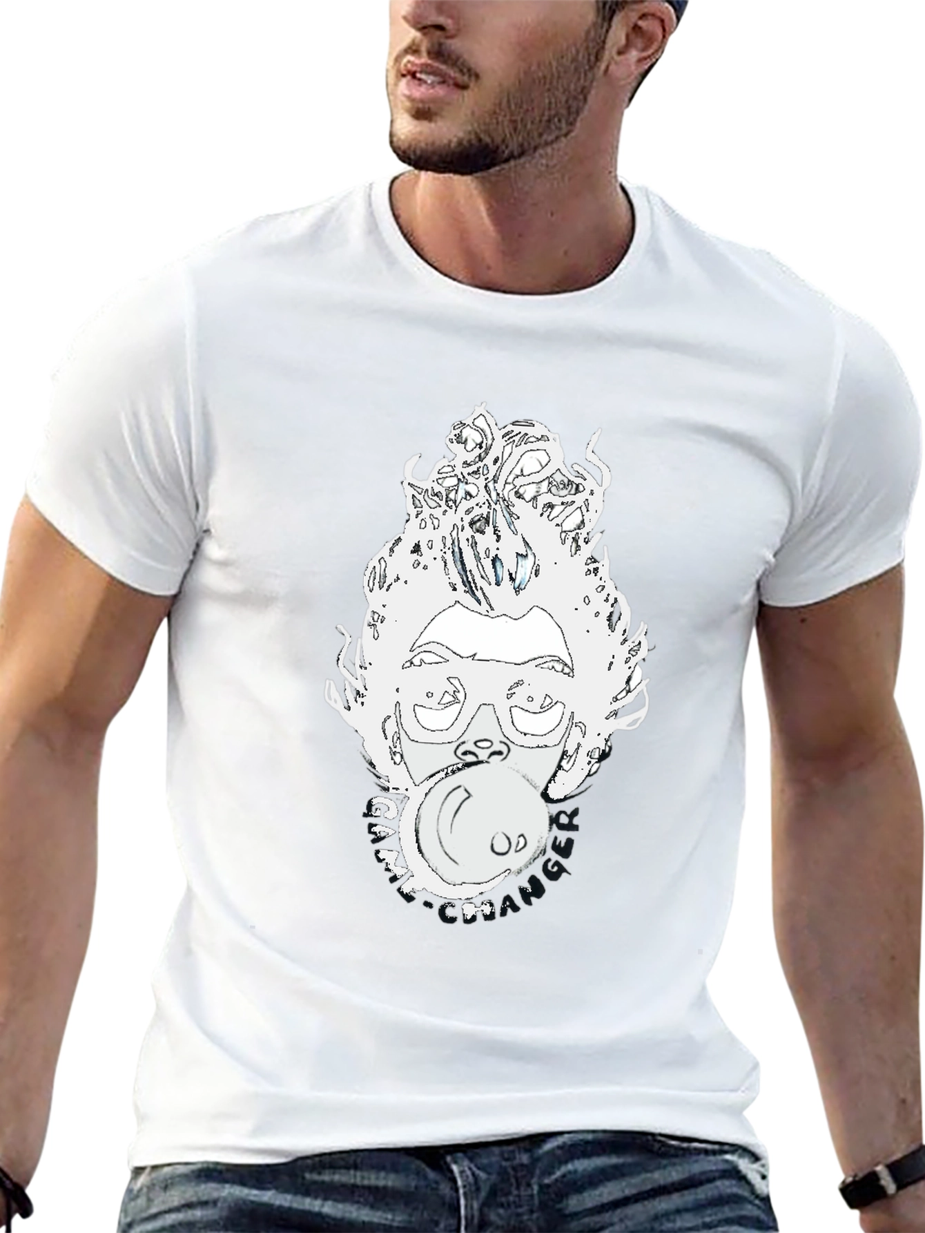 Bubblegum Pop Art Graphic Tee - Black