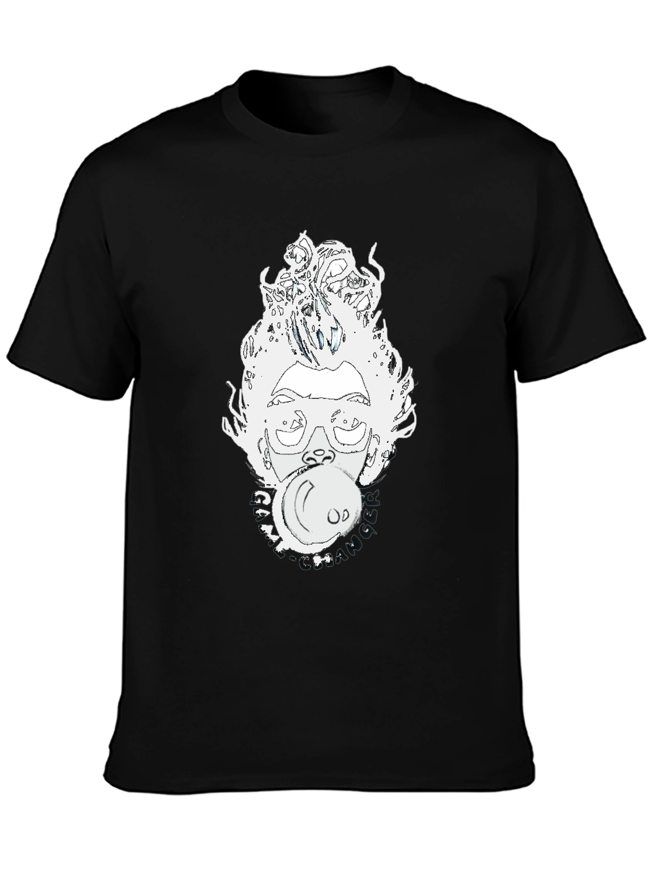 Bubblegum Pop Art Graphic Tee - Black