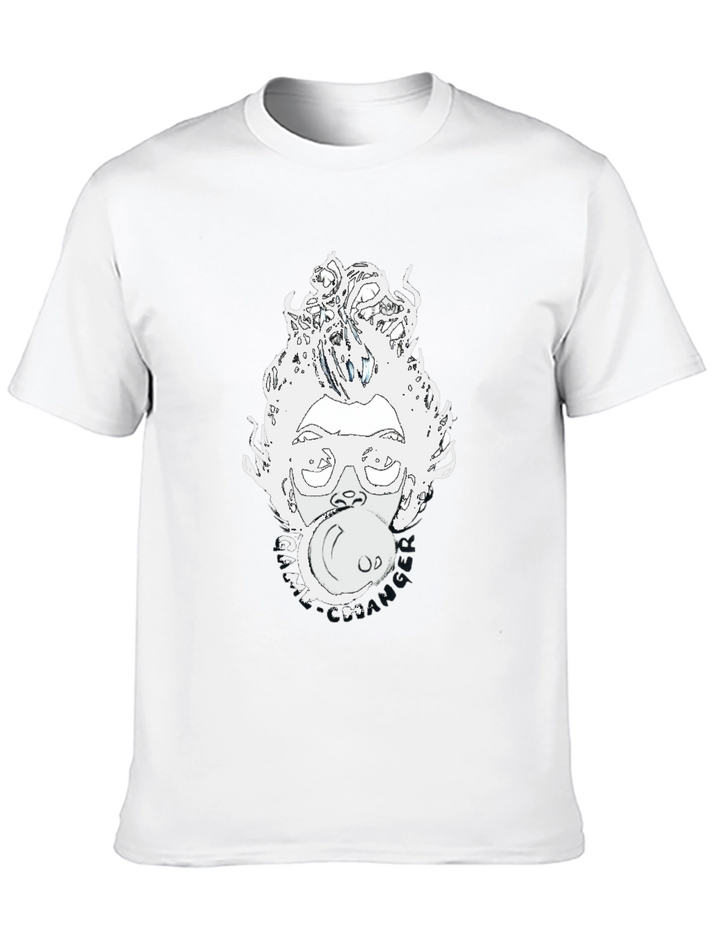 Bubblegum Pop Art Graphic Tee - Black